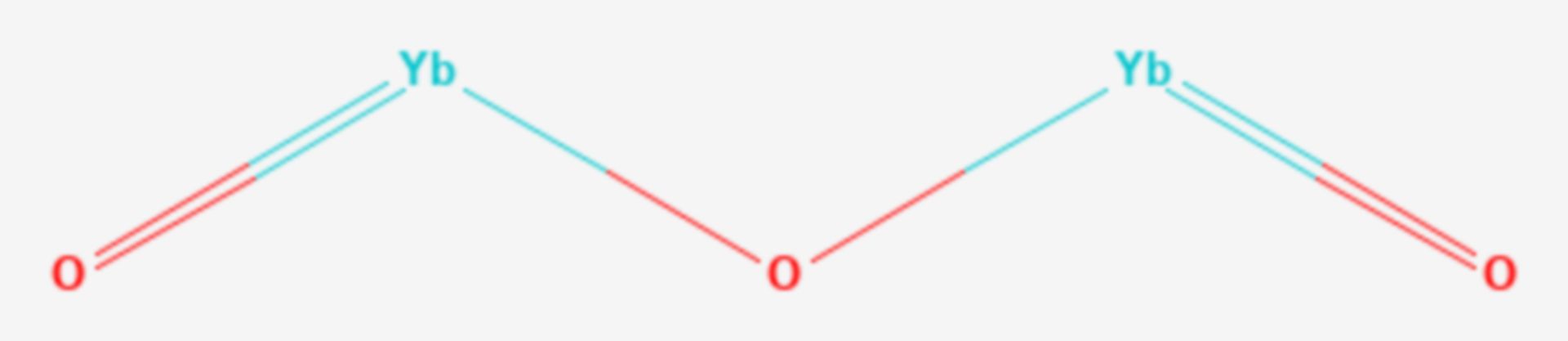 Ytterbium(III)-oxid (Strukturformel)