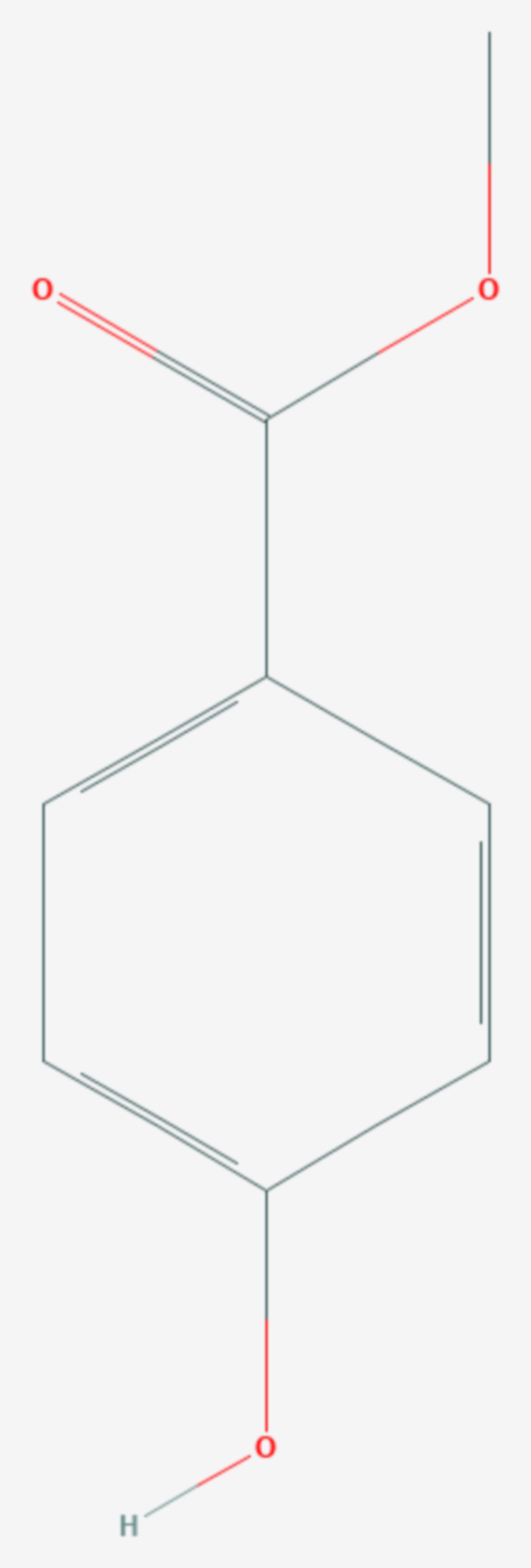 4-Hydroxybenzoesäuremethylester (Strukturformel)