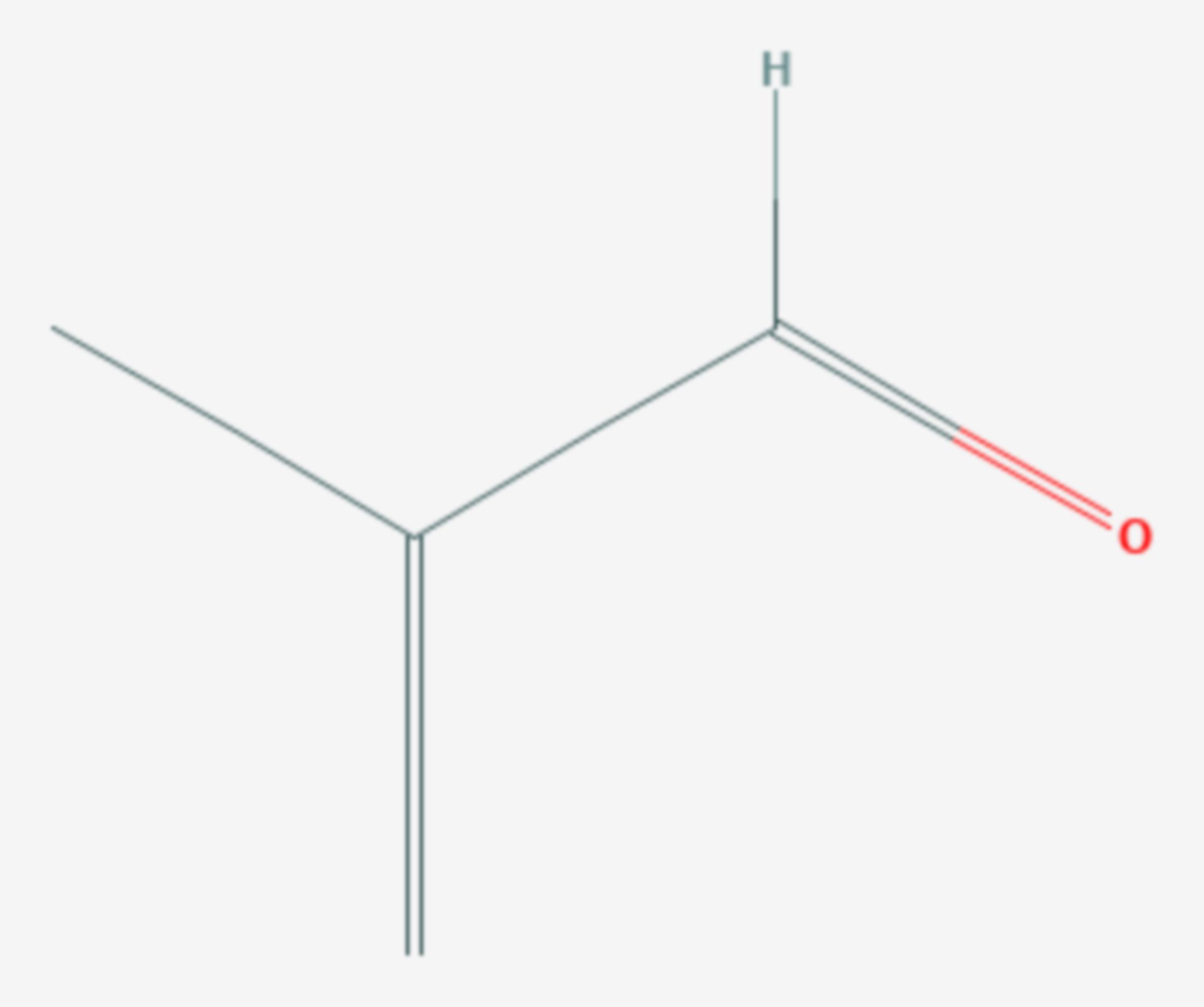 Methacrolein (Strukturformel)