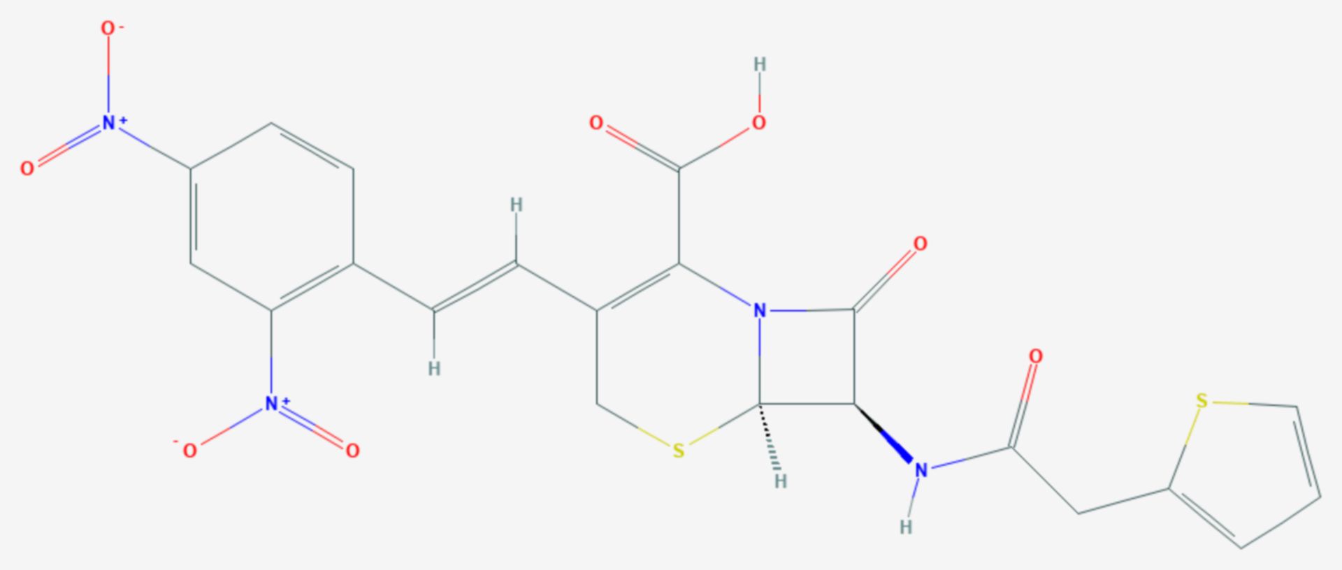 Nitrocefin (Strukturformel)