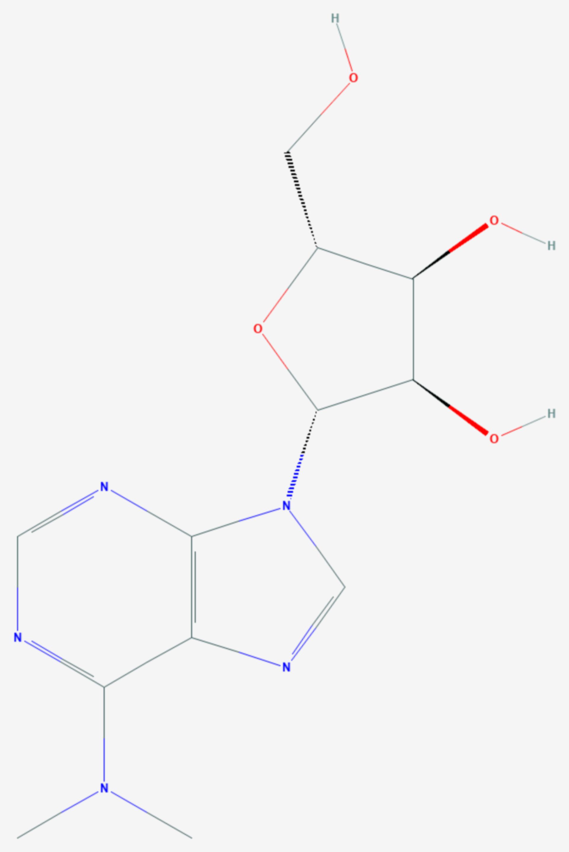 N6,N6-Dimethyladenosin (Strukturformel)