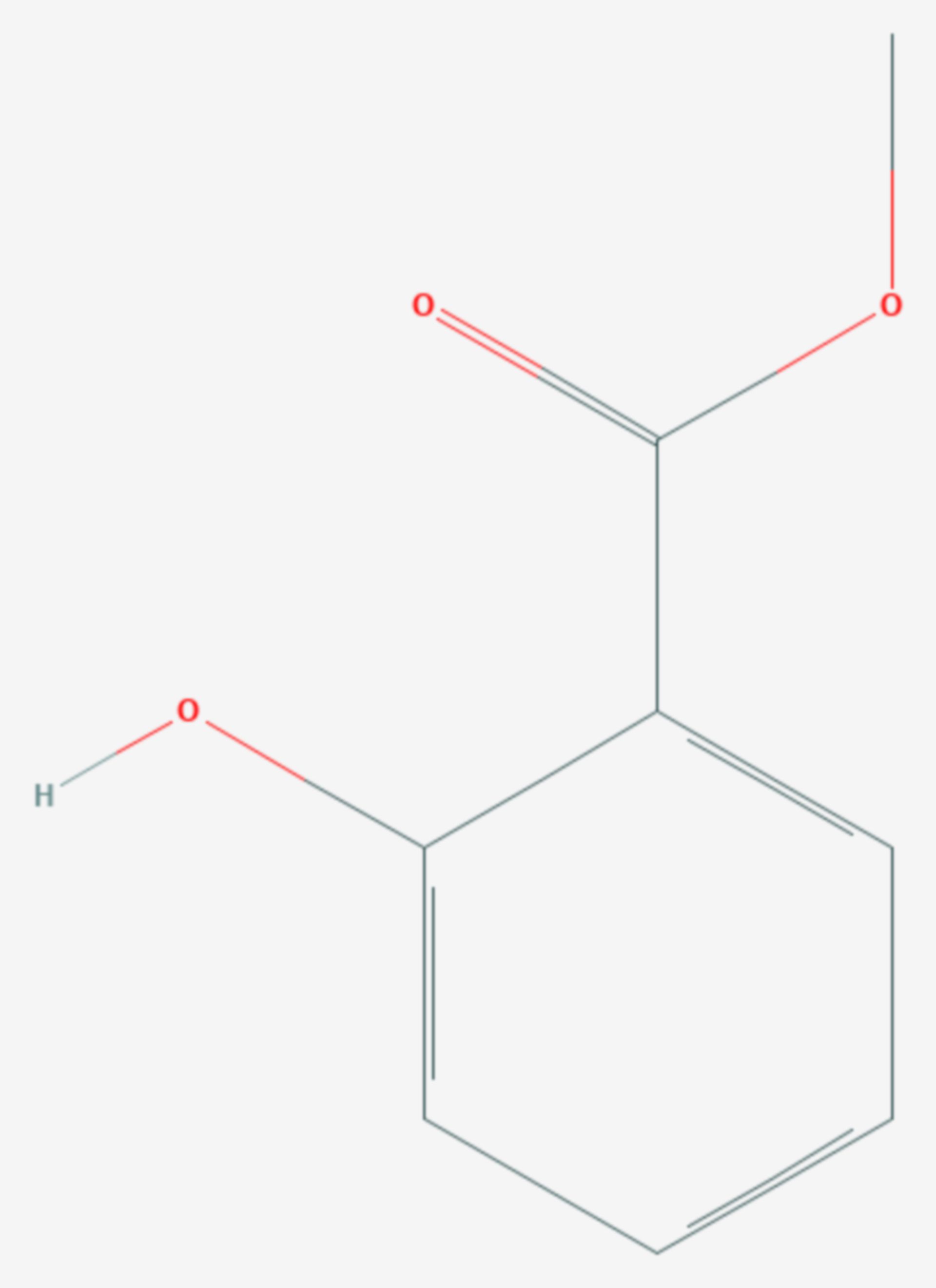 Salicylsäuremethylester (Strukturformel)