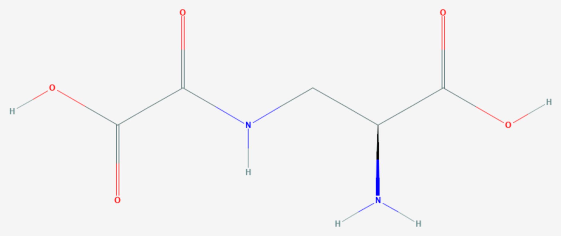 Oxalyldiaminopropionsäure (Strukturformel)