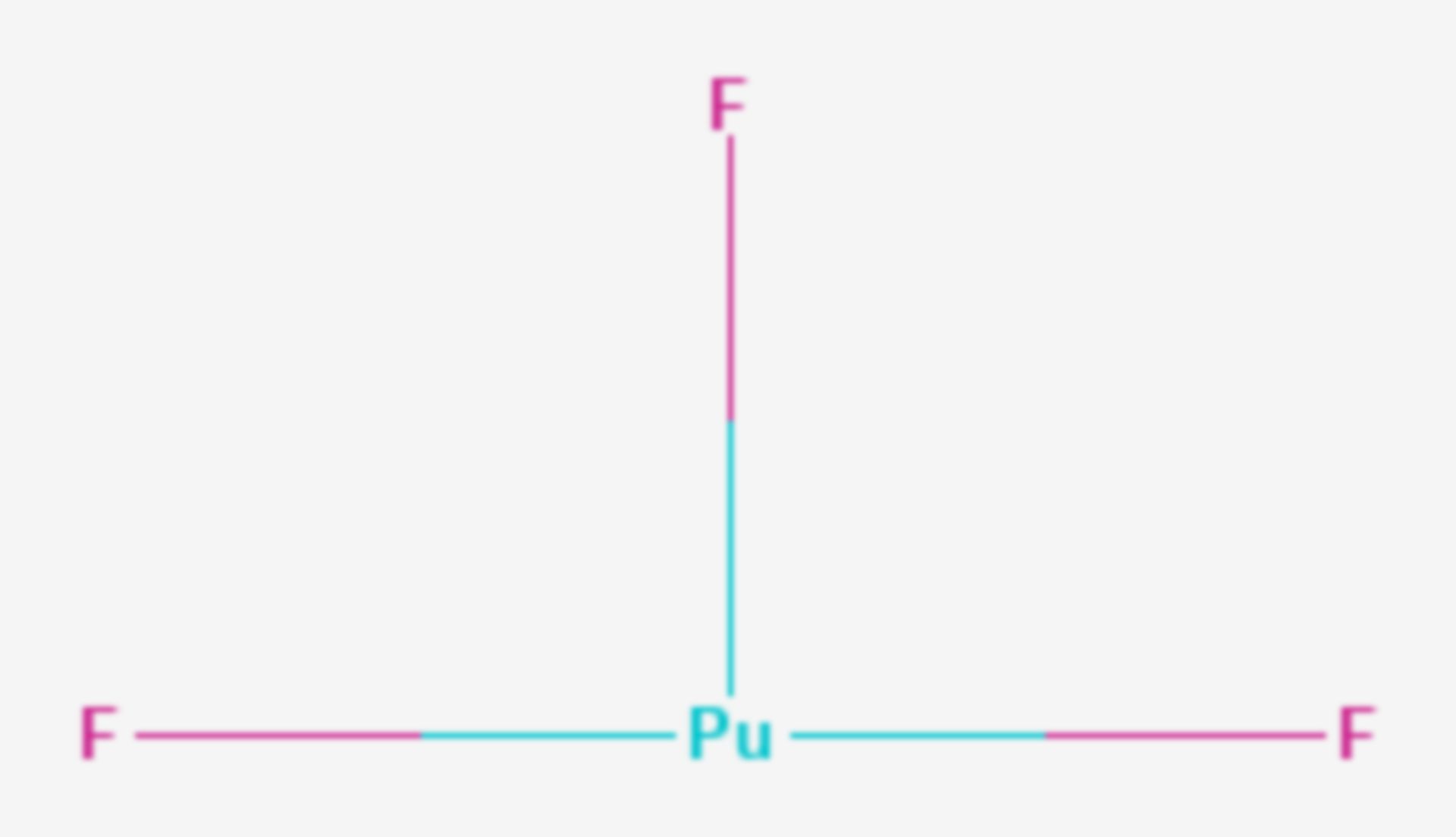 Plutonium(III)-fluorid (Strukturformel)