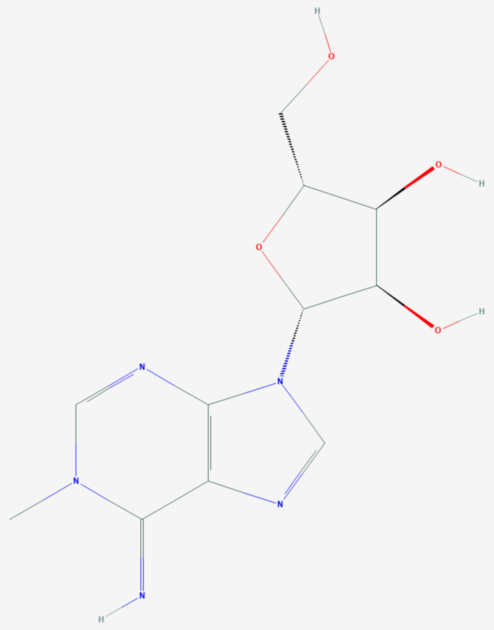 1-Methyladenosin (Strukturformel)