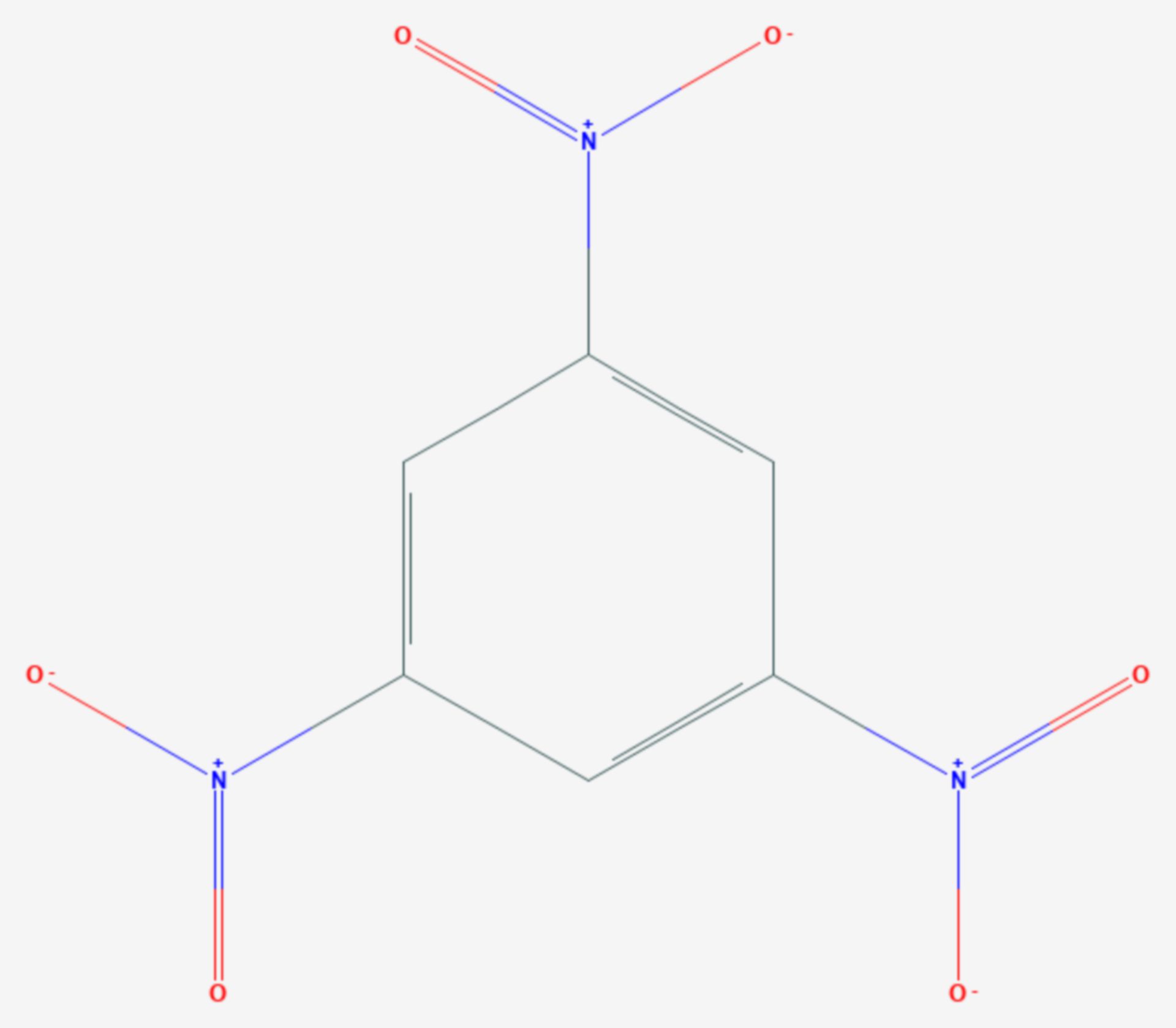 Trinitrobenzol (Strukturformel)