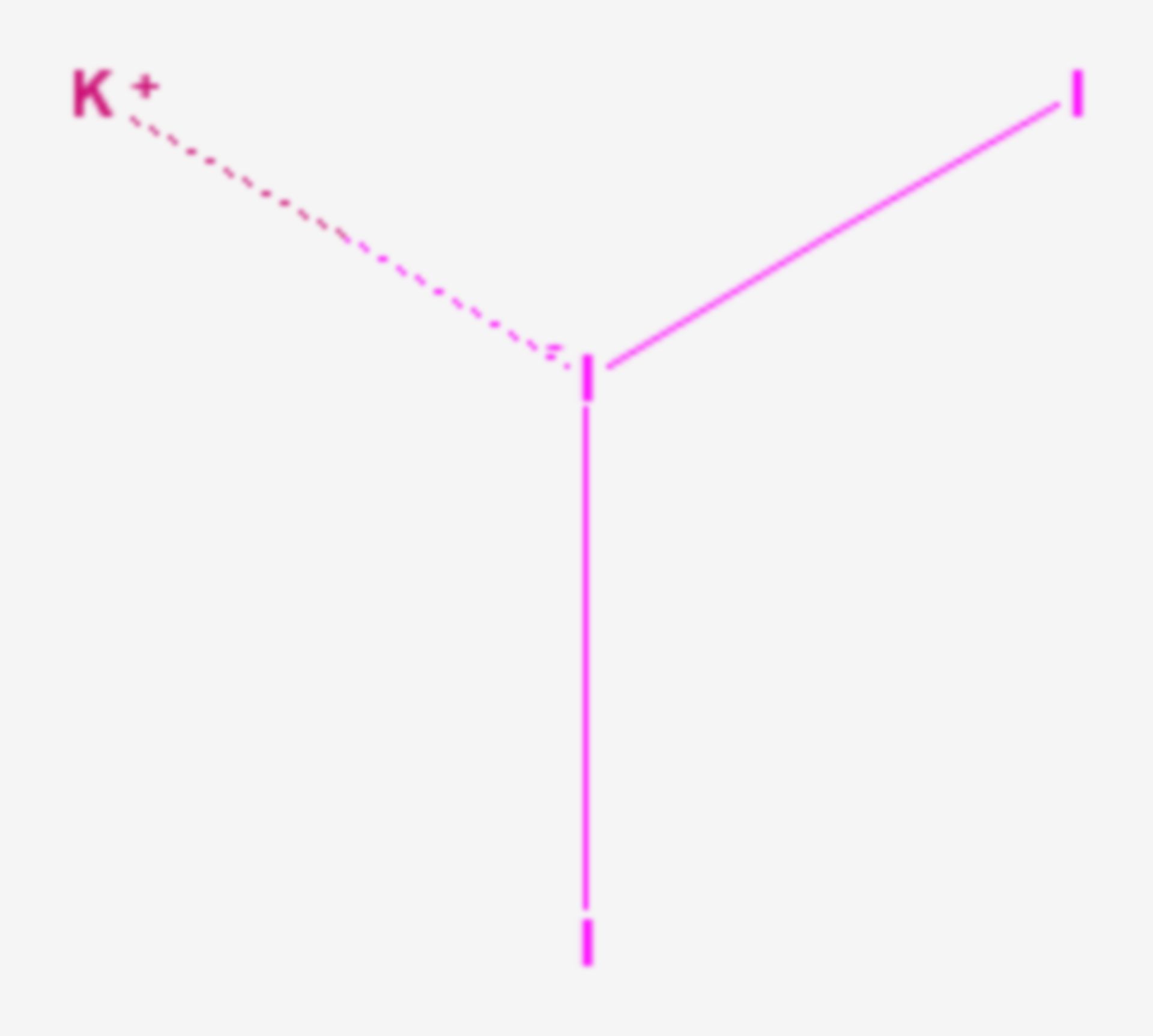 Iod-Kaliumiodid-Lösung (Strukturformel)