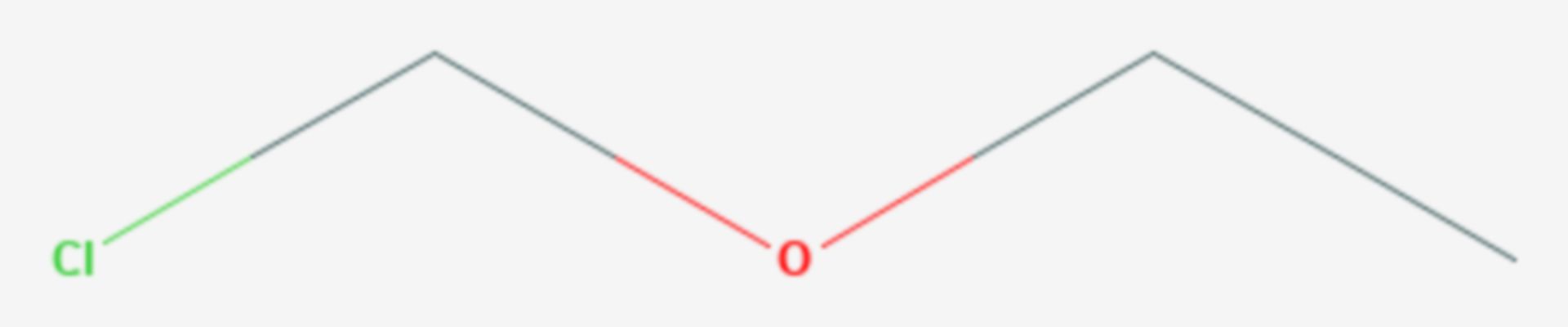 Chlormethylethylether (Strukturformel)