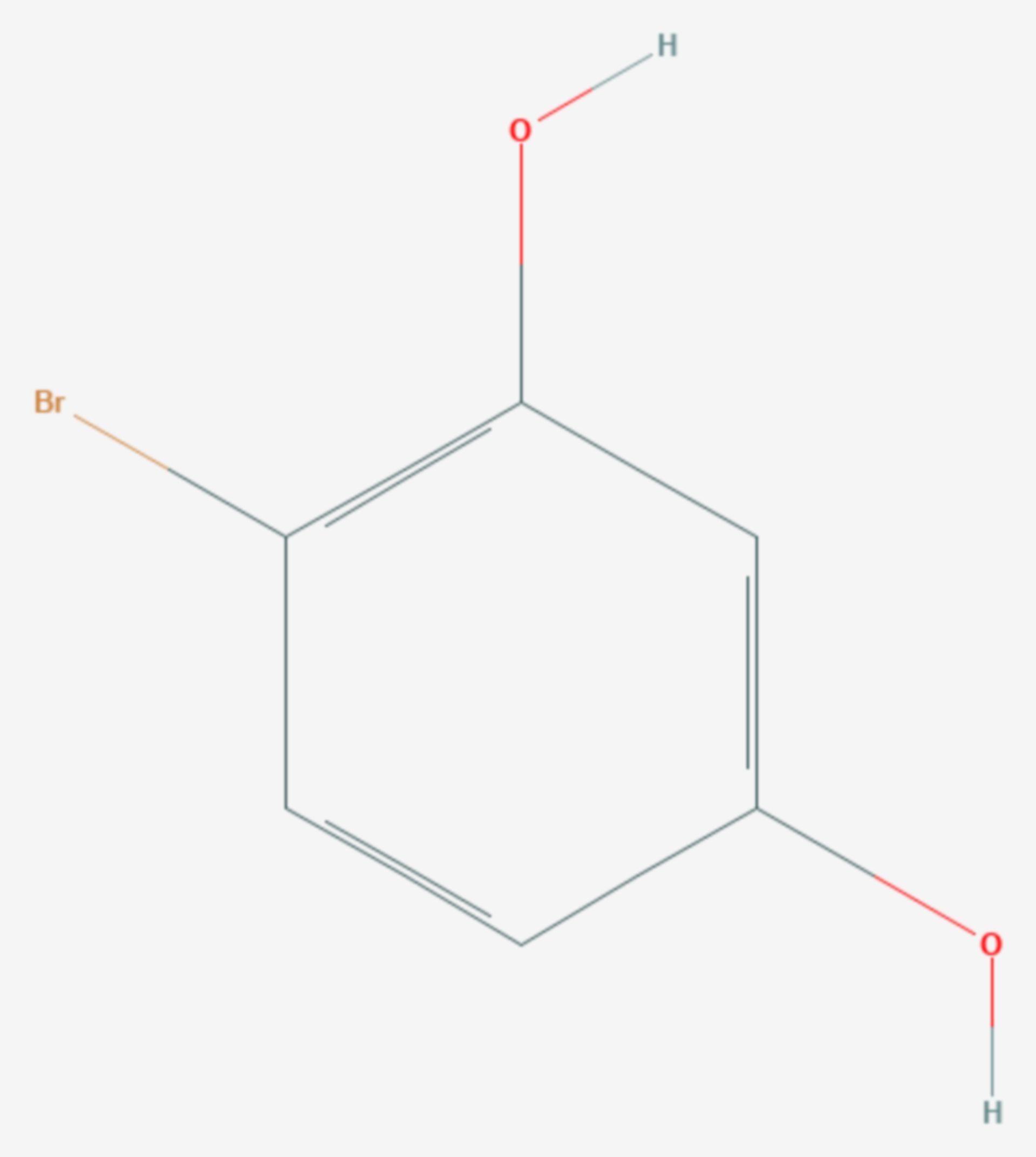 4-Bromresorcin (Strukturformel)