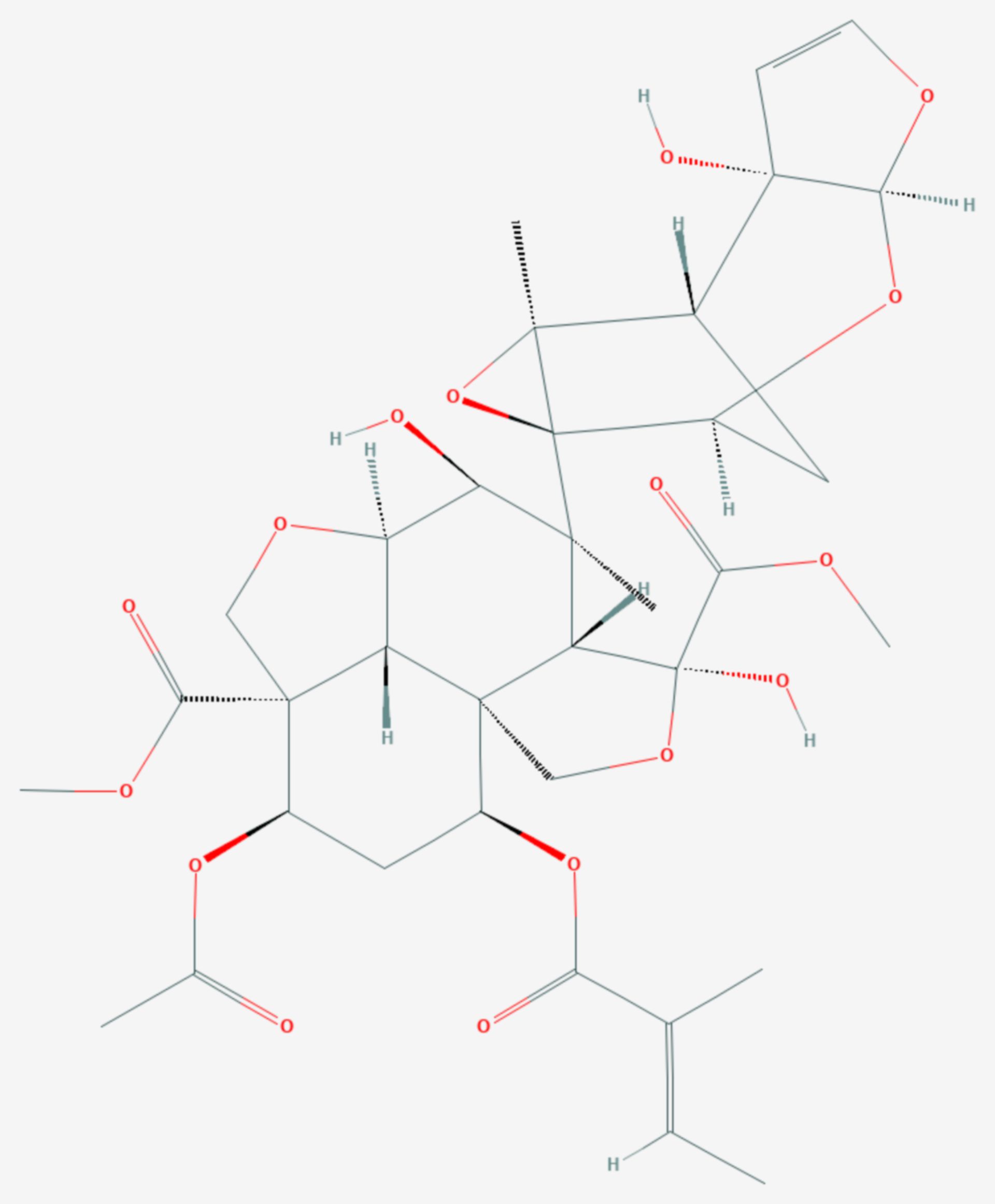 Azadirachtin (Strukturformel)