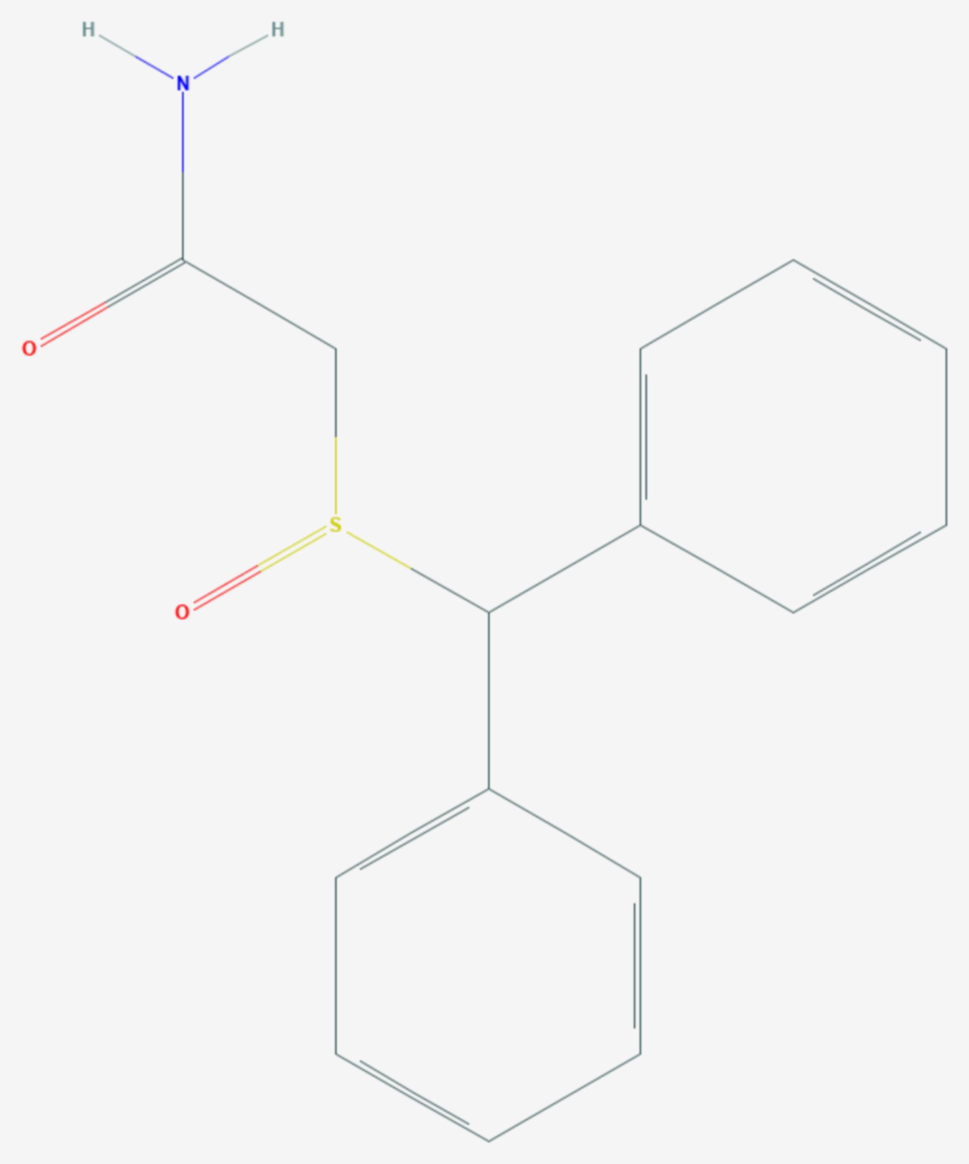 Modafinil (Strukturformel)