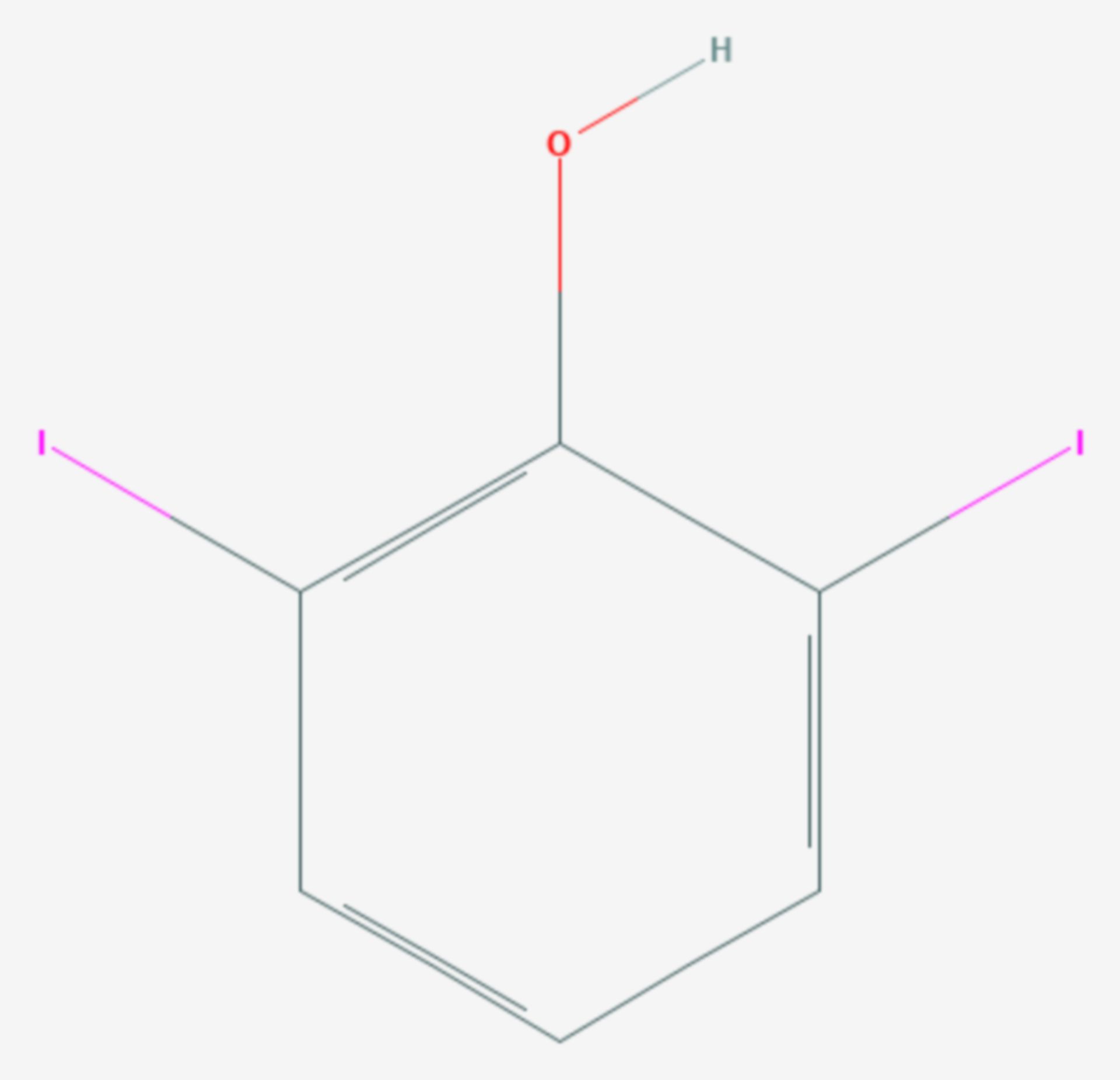 2,6-Diiodphenol (Strukturformel)