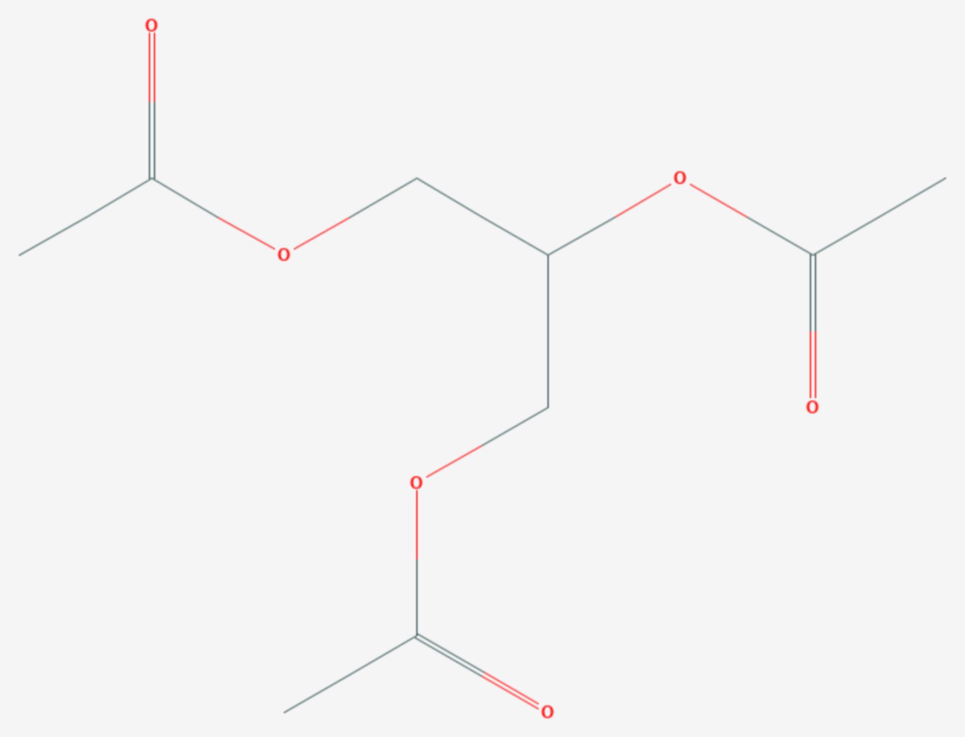 Triacetin (Strukturformel)