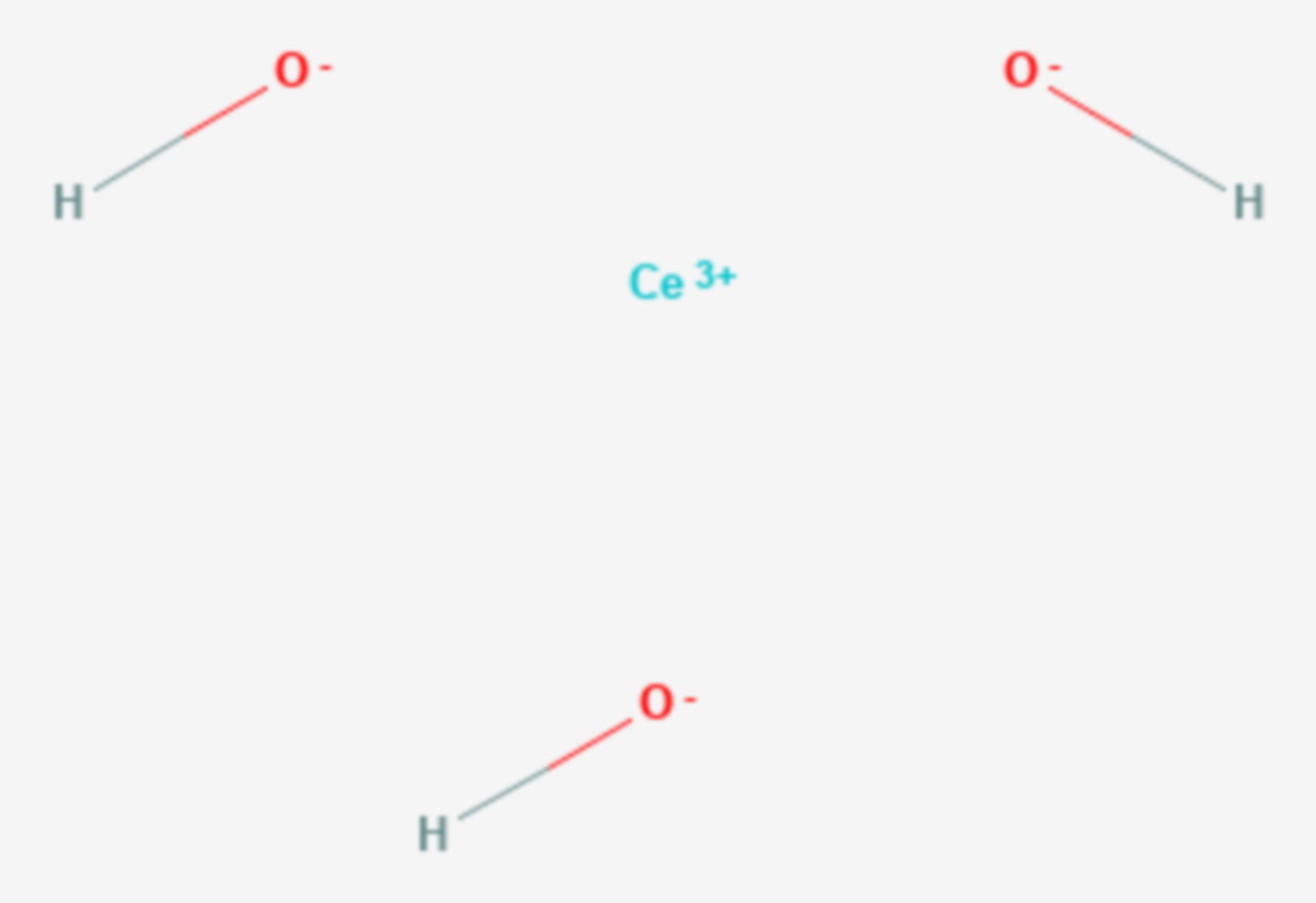 Cer(III)-hydroxid (Strukturformel)