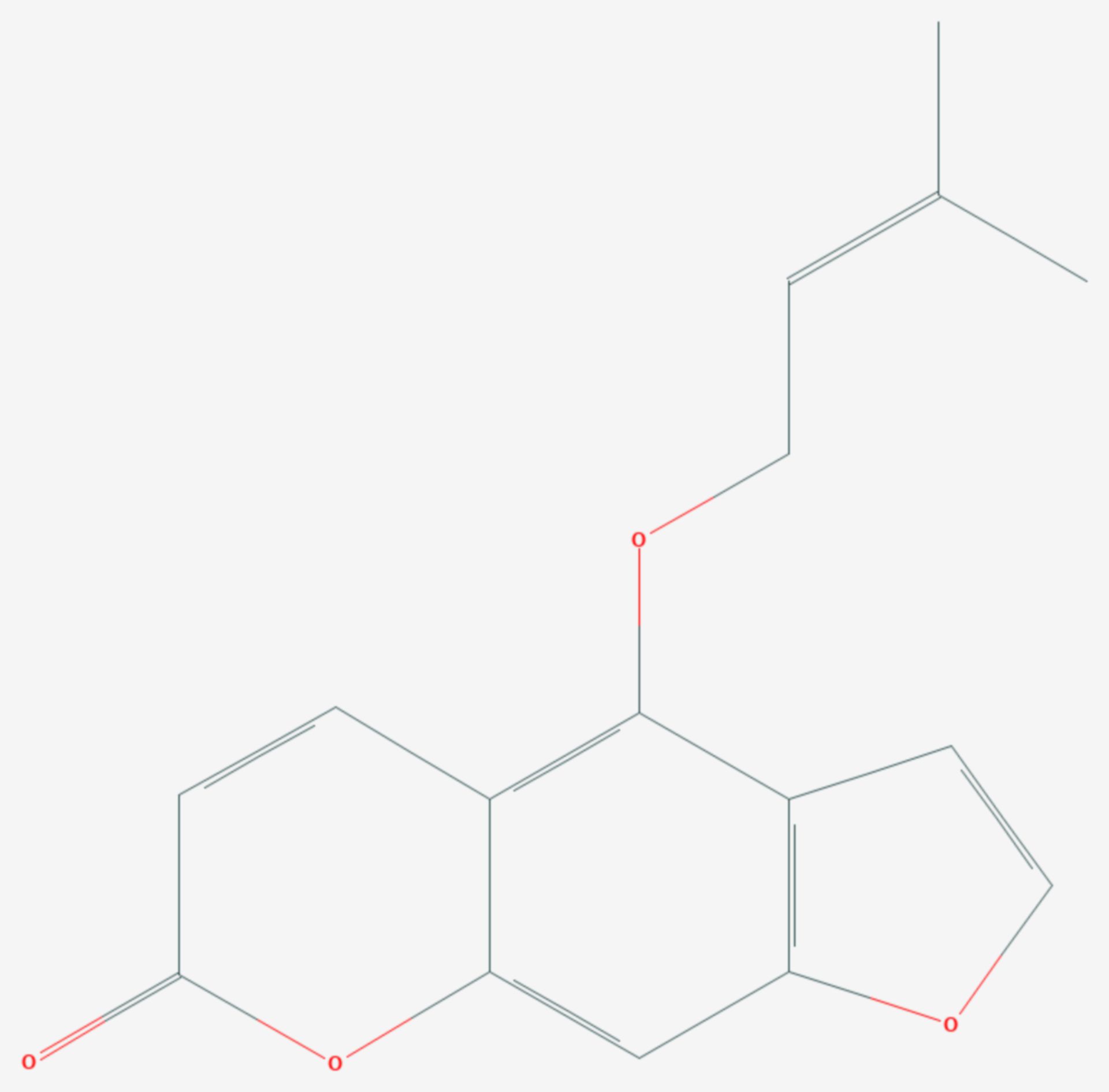 Isoimperatorin (Strukturformel)
