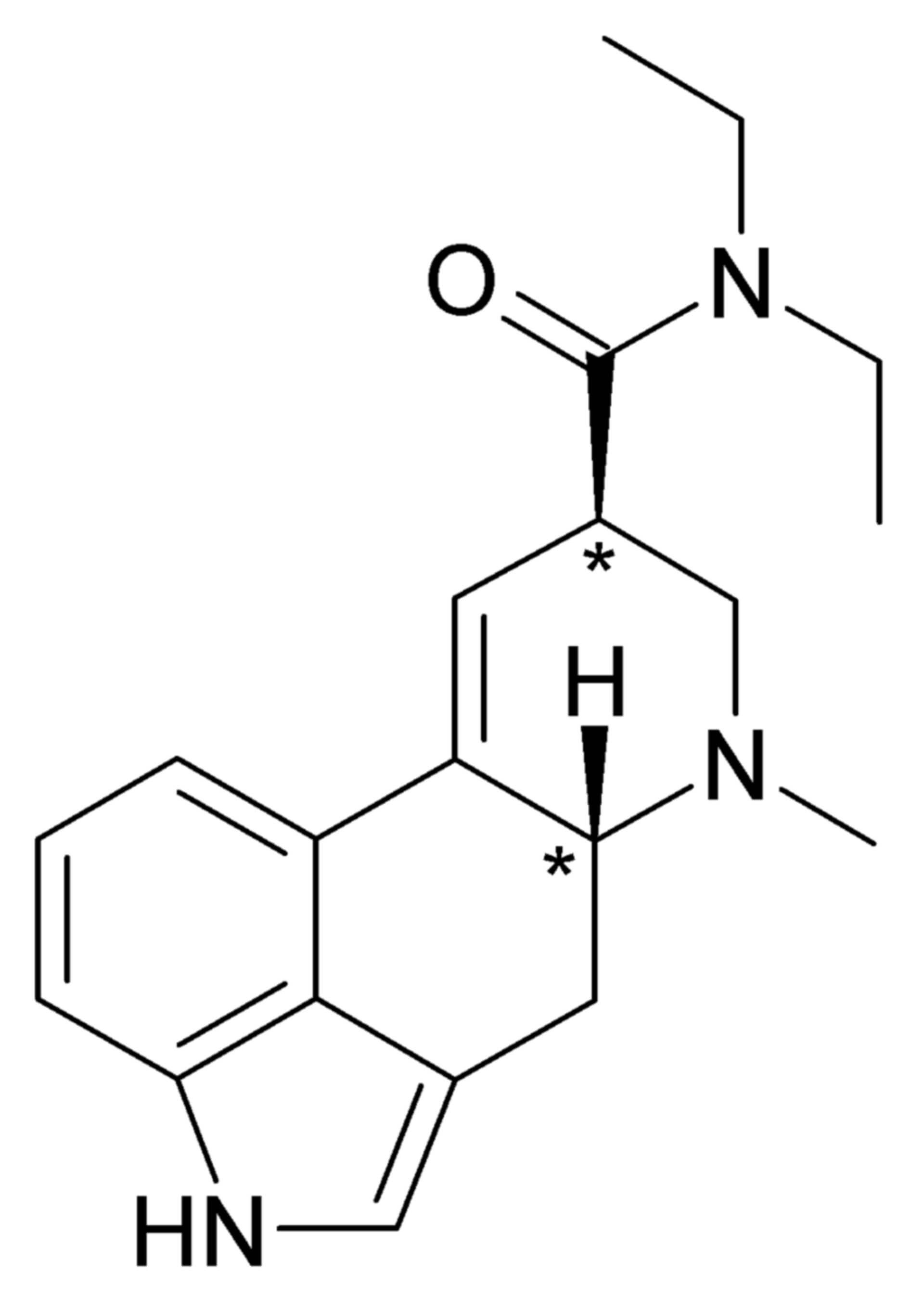 Strukturformel von Lysergid