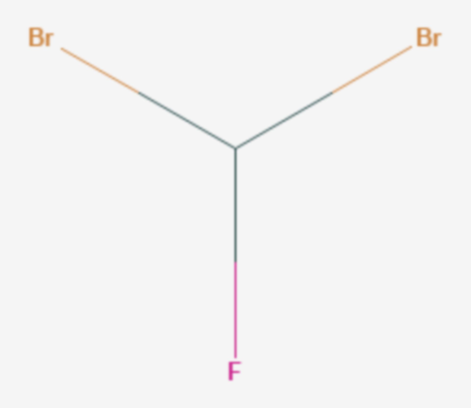 Dibromfluormethan (Strukturformel)