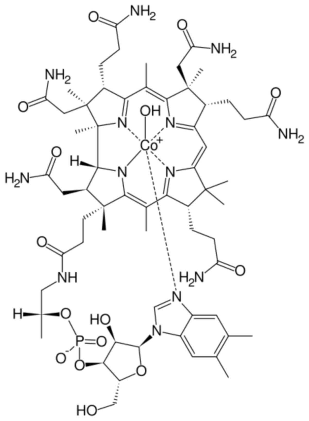 Hydroxocobalamin Strukturformel