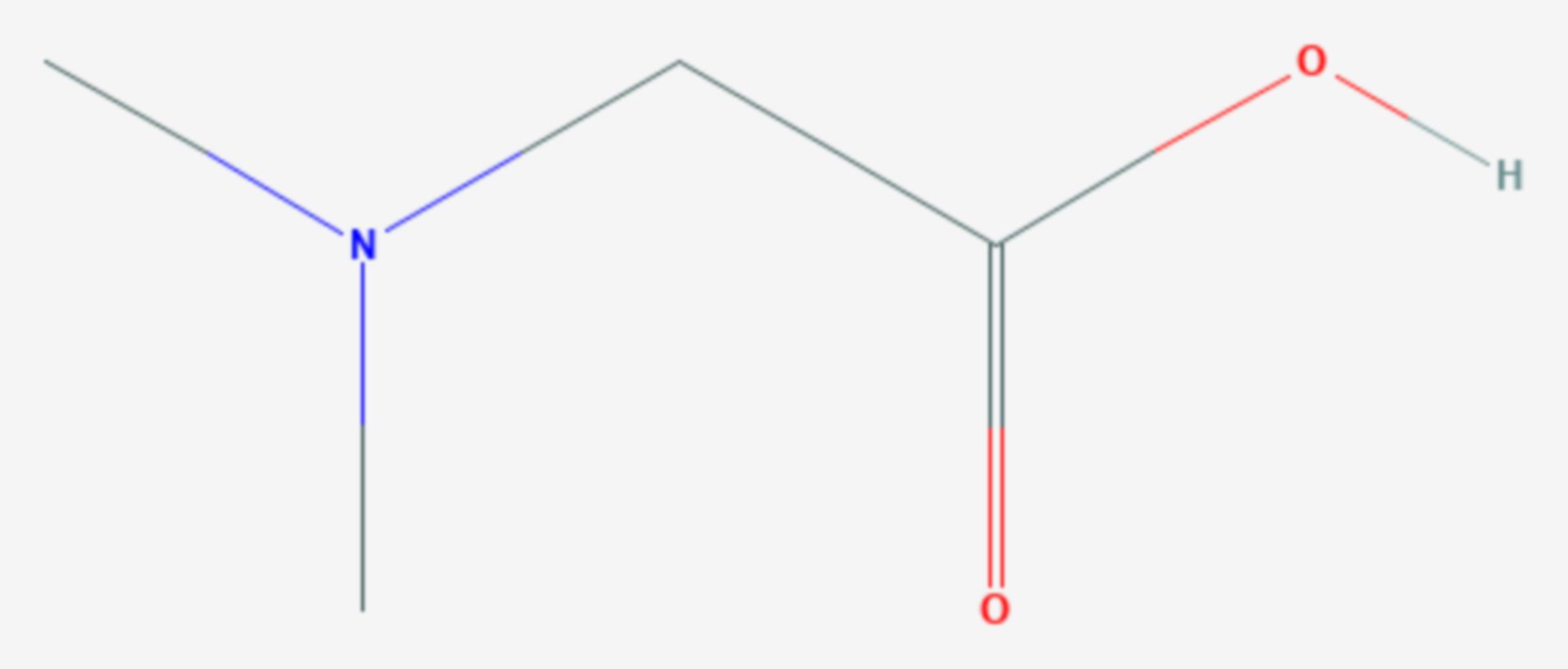 N,N-Dimethylglycin (Strukturformel)