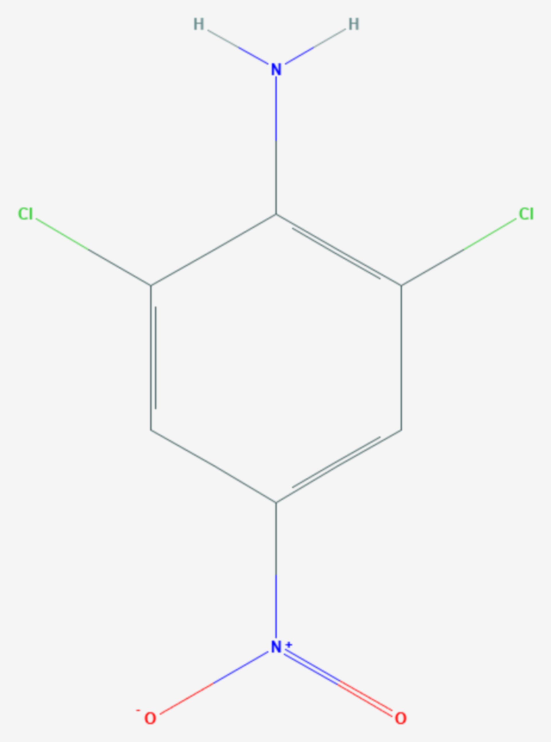 2,6-Dichlor-4-nitroanilin (Strukturformel)