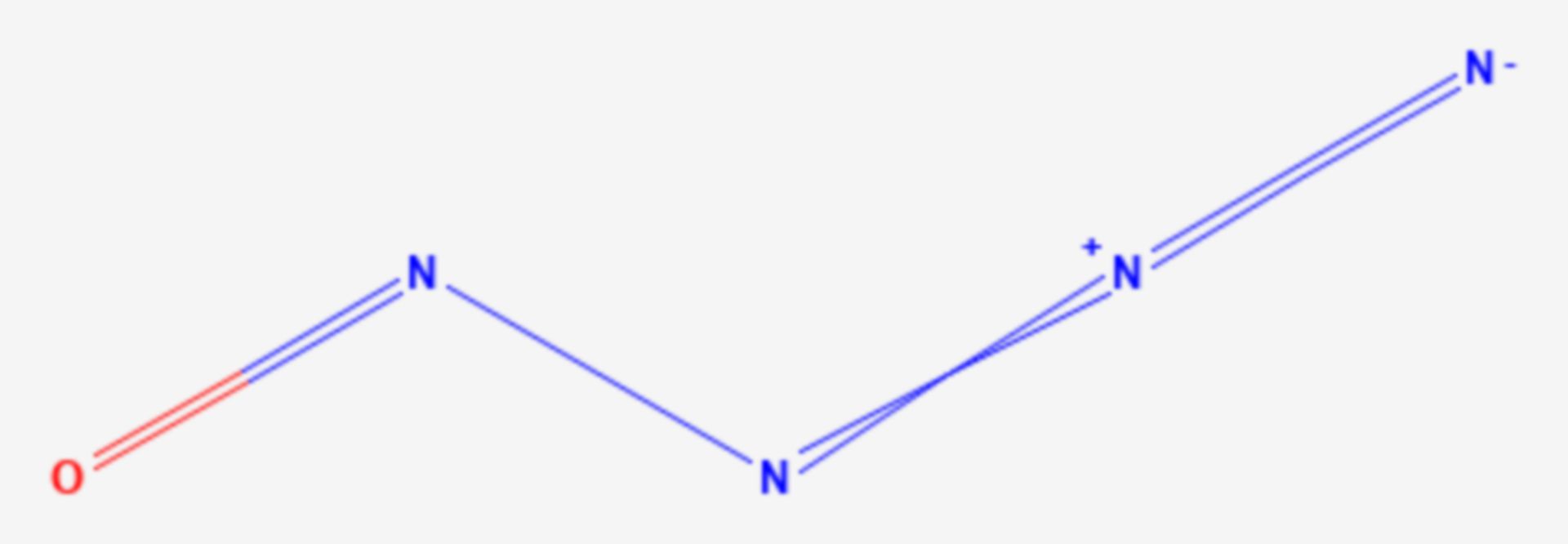 Nitrosylazid (Strukturformel)