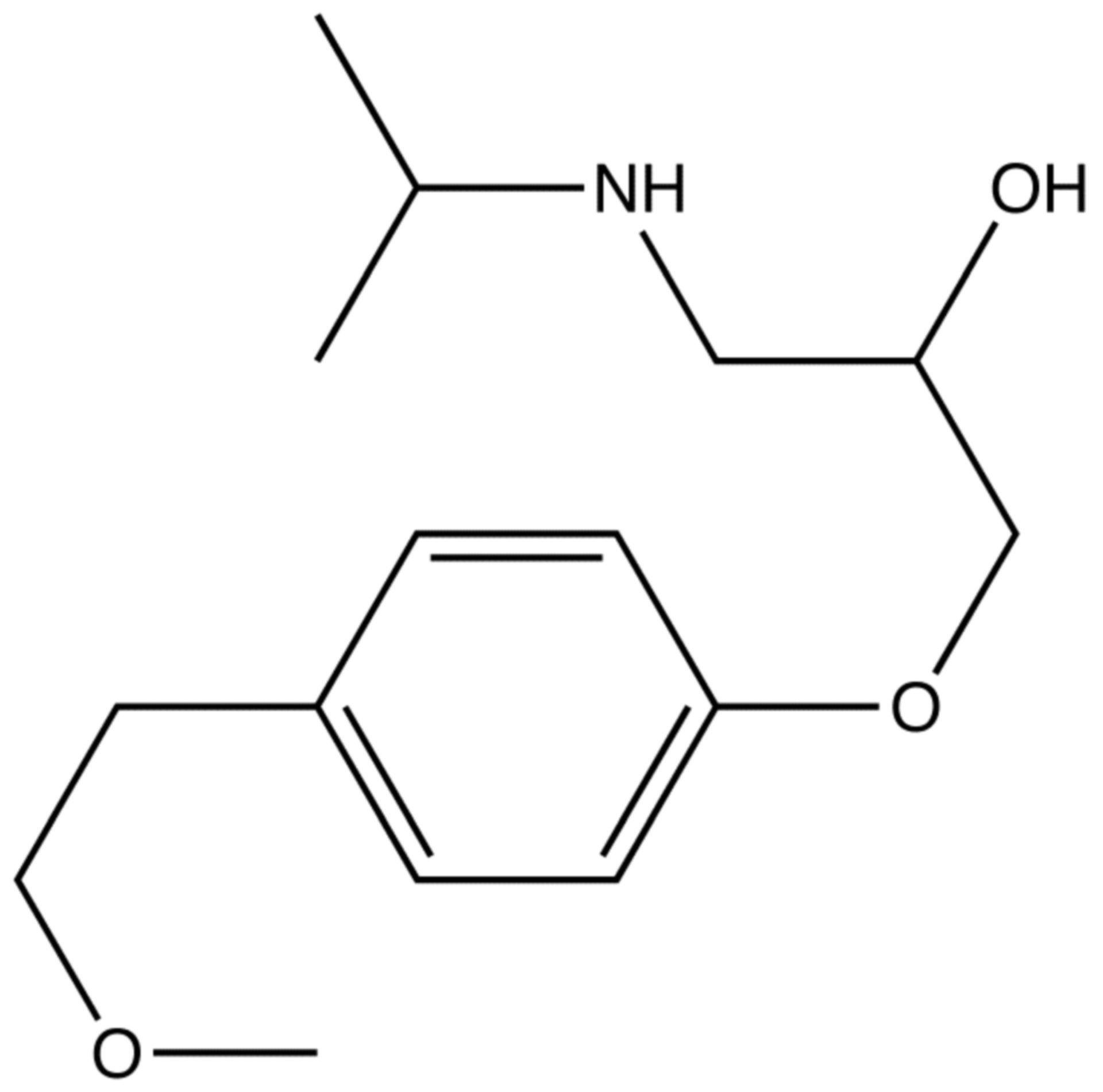 Structural Formula of Metoprolol