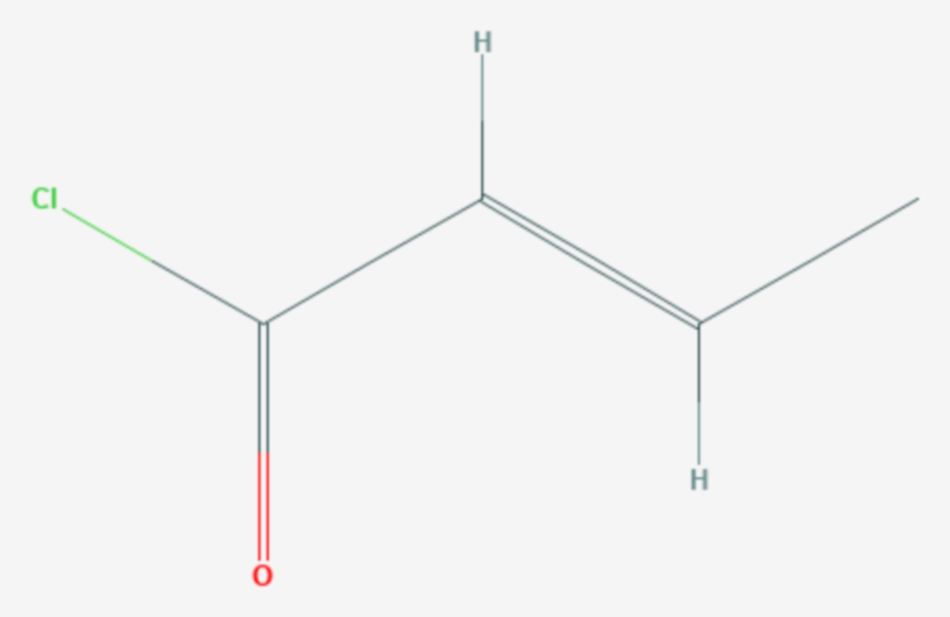 Crotonsäurechlorid (Strukturformel)