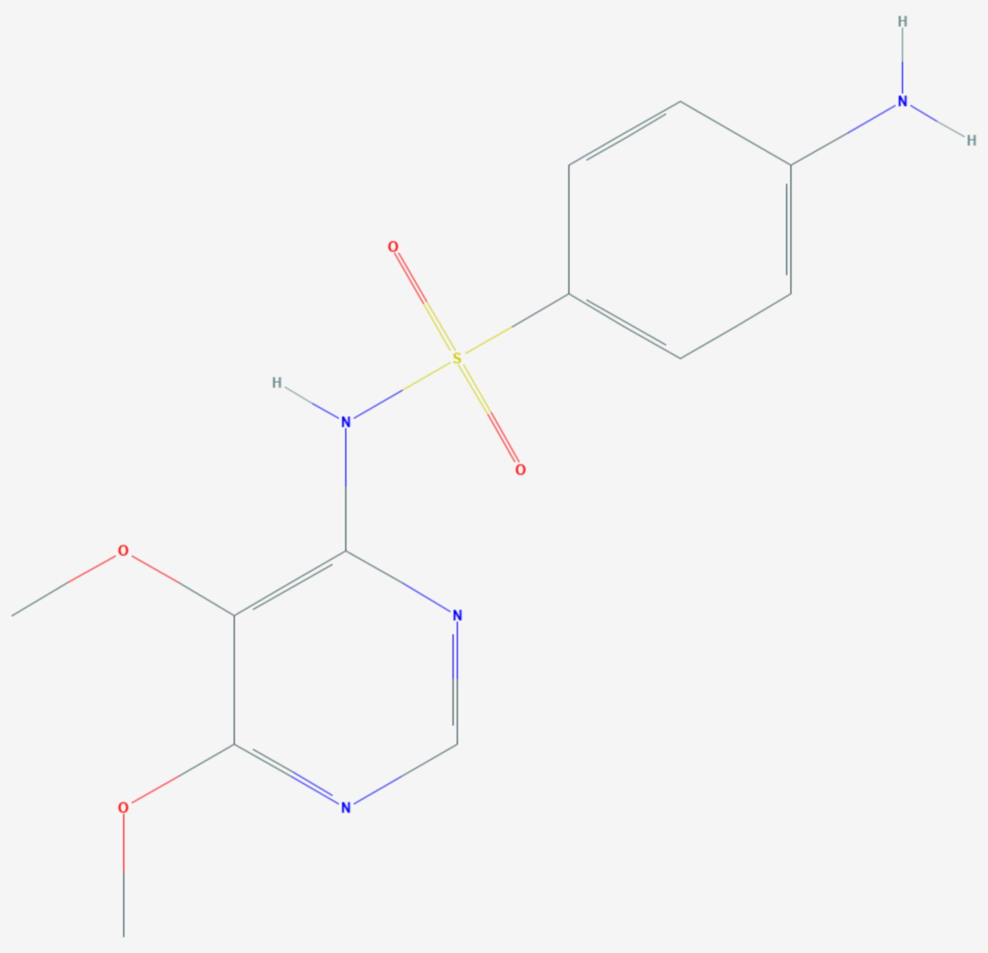 Sulfadoxin (Strukturformel)