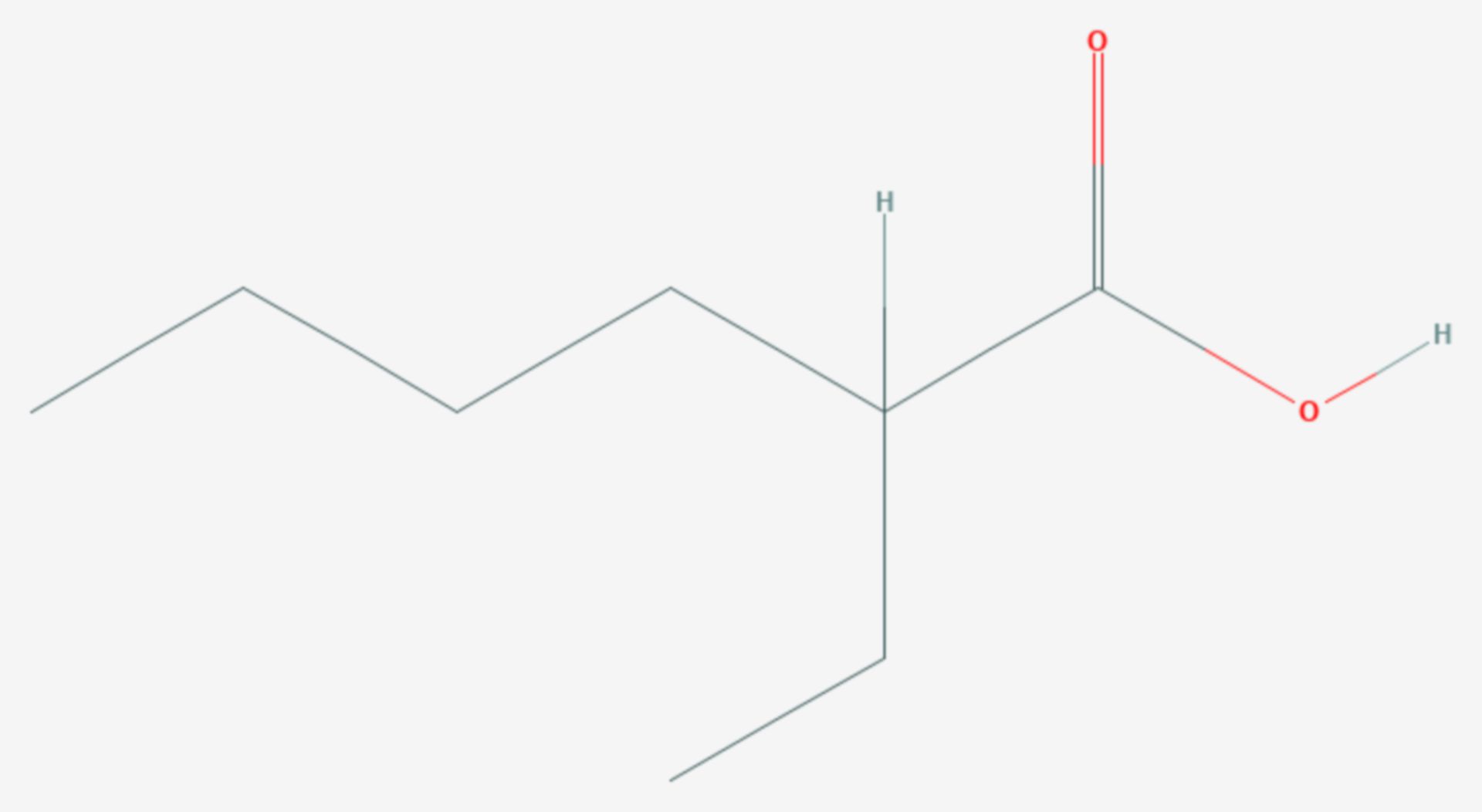 2-Ethylhexansäure (Strukturformel)