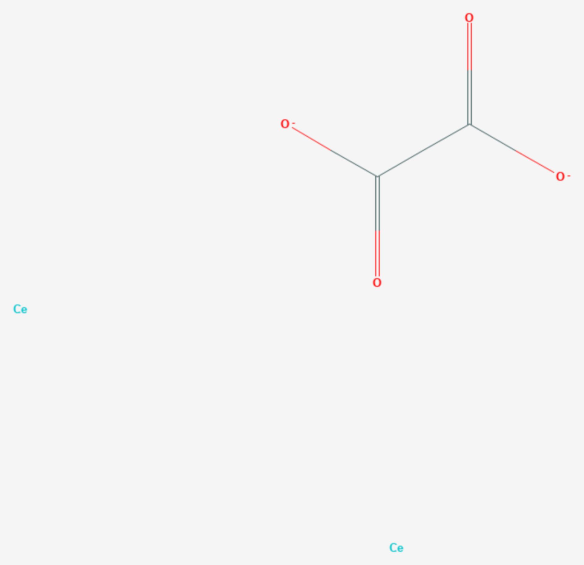 Cer(III)-oxalat (Strukturformel)