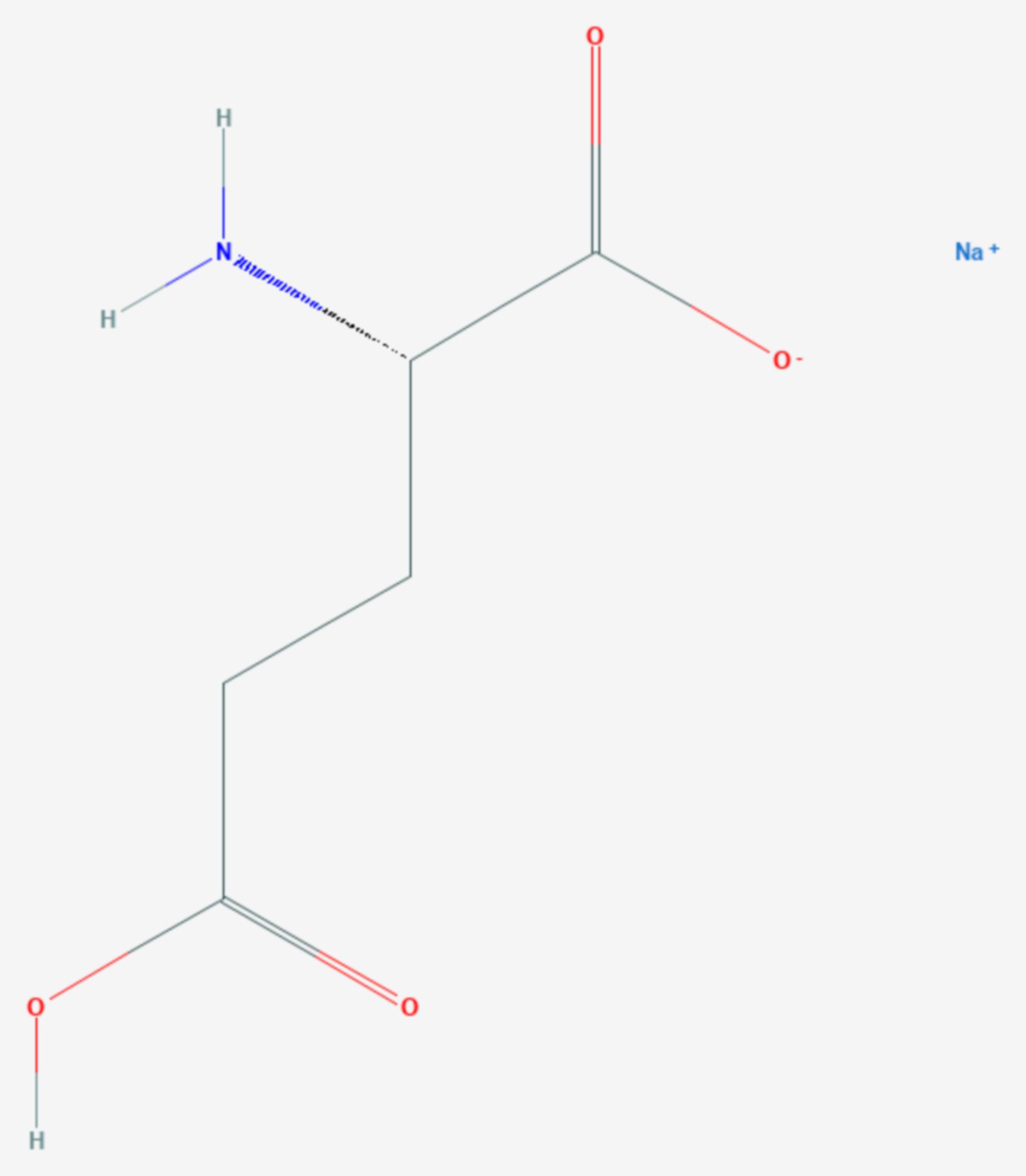 Mononatriumglutamat (Strukturformel)