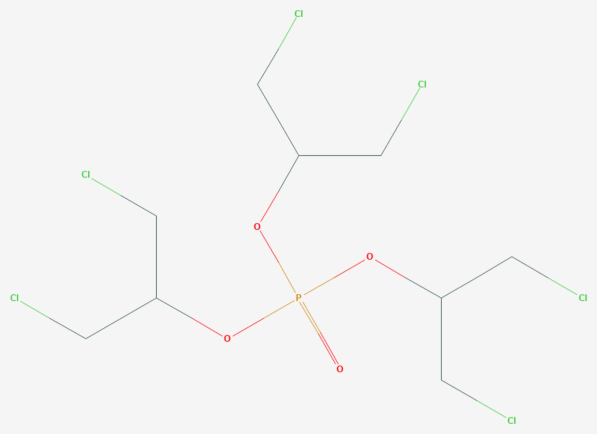Tris(1,3-dichlorisopropyl)phosphat (Strukturformel)