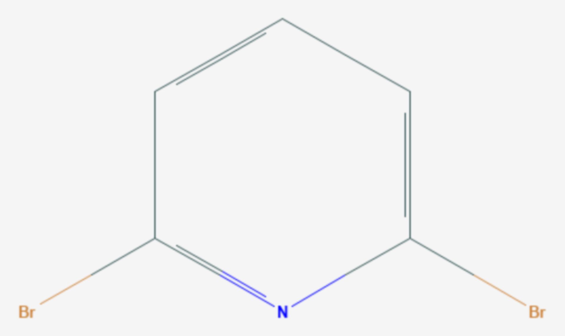2,6-Dibrompyridin (Strukturformel)