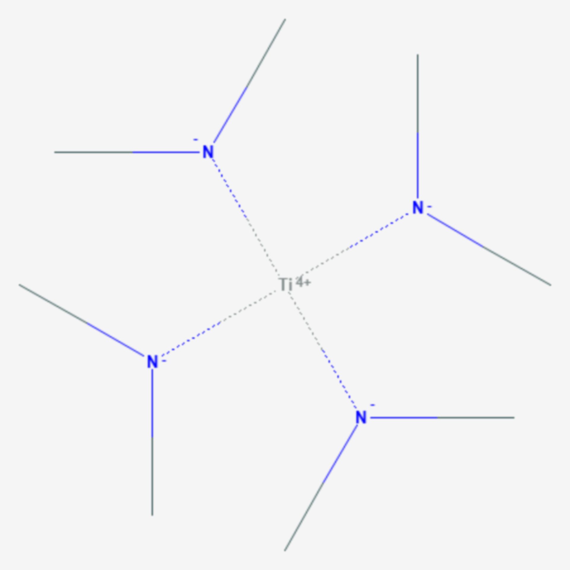 Tetrakis(dimethylamino)titan (Strukturformel)