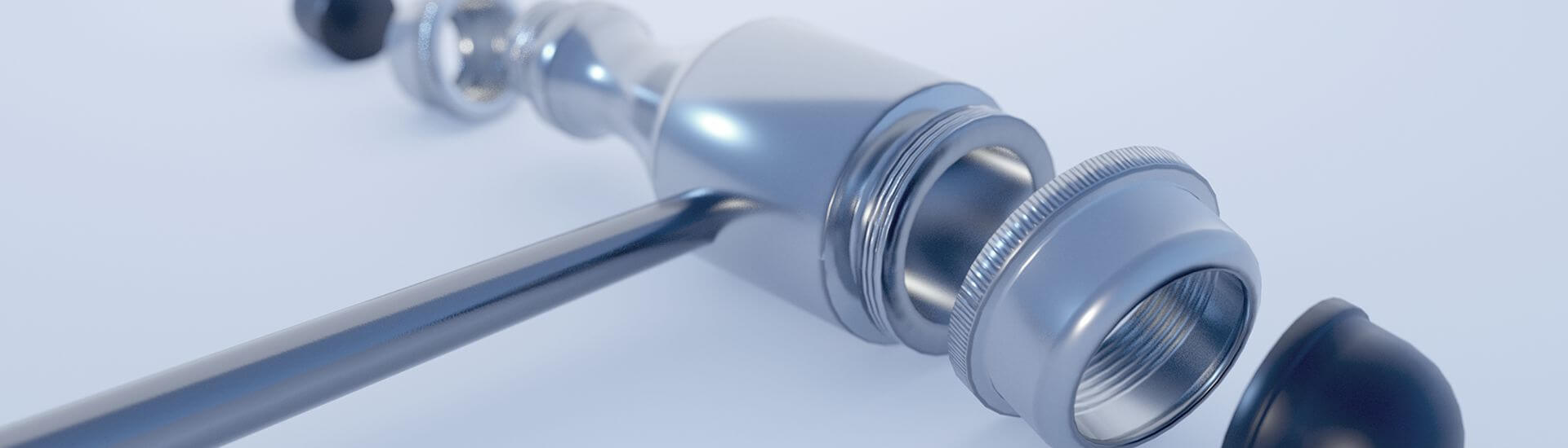 Reflexhammer Nach Trömner – Silber, Mit Individueller Gravur, 25 Cm, Für Neurologische Reflexprüfungen