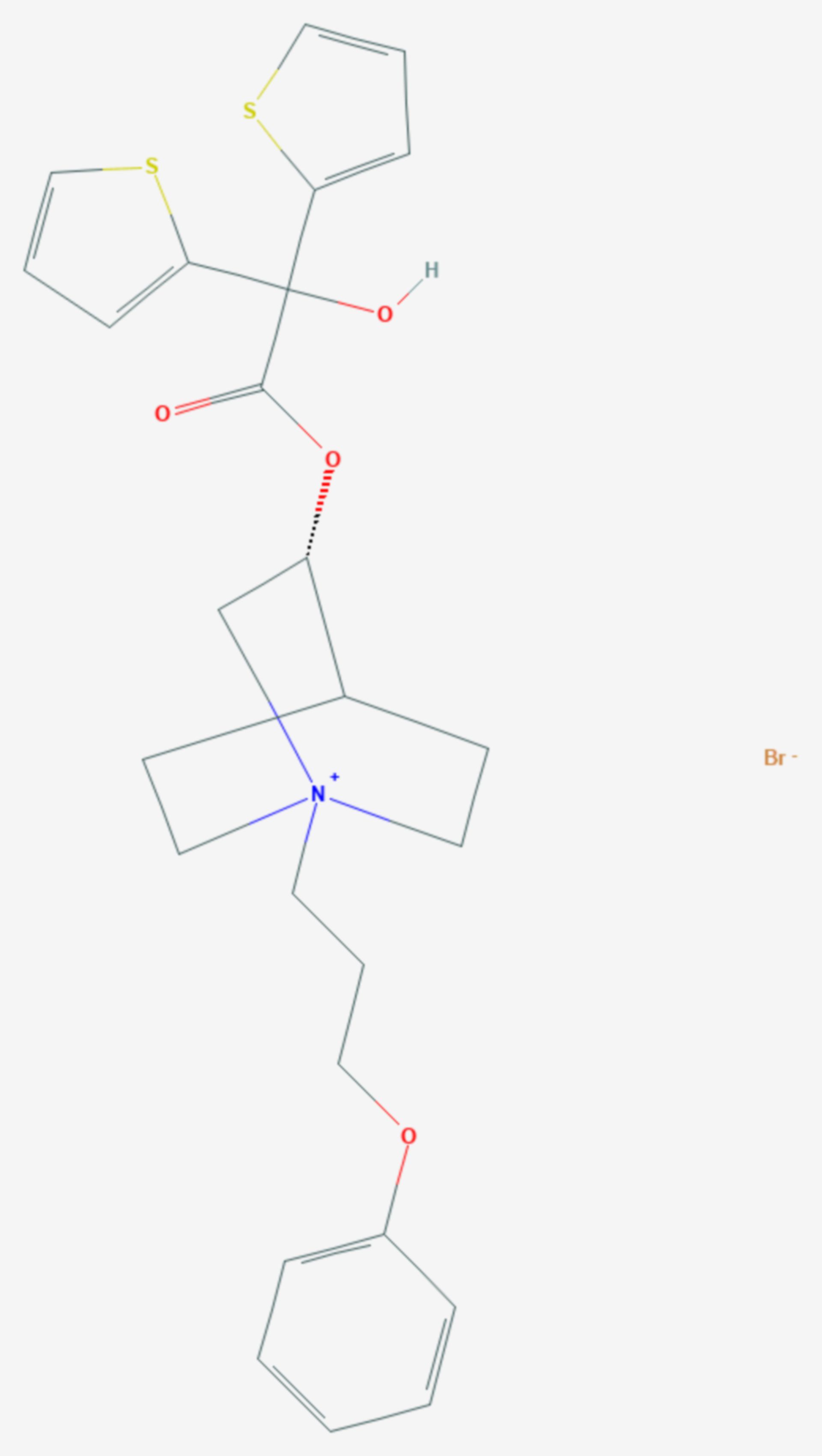 Aclidiniumbromid (Strukturformel)