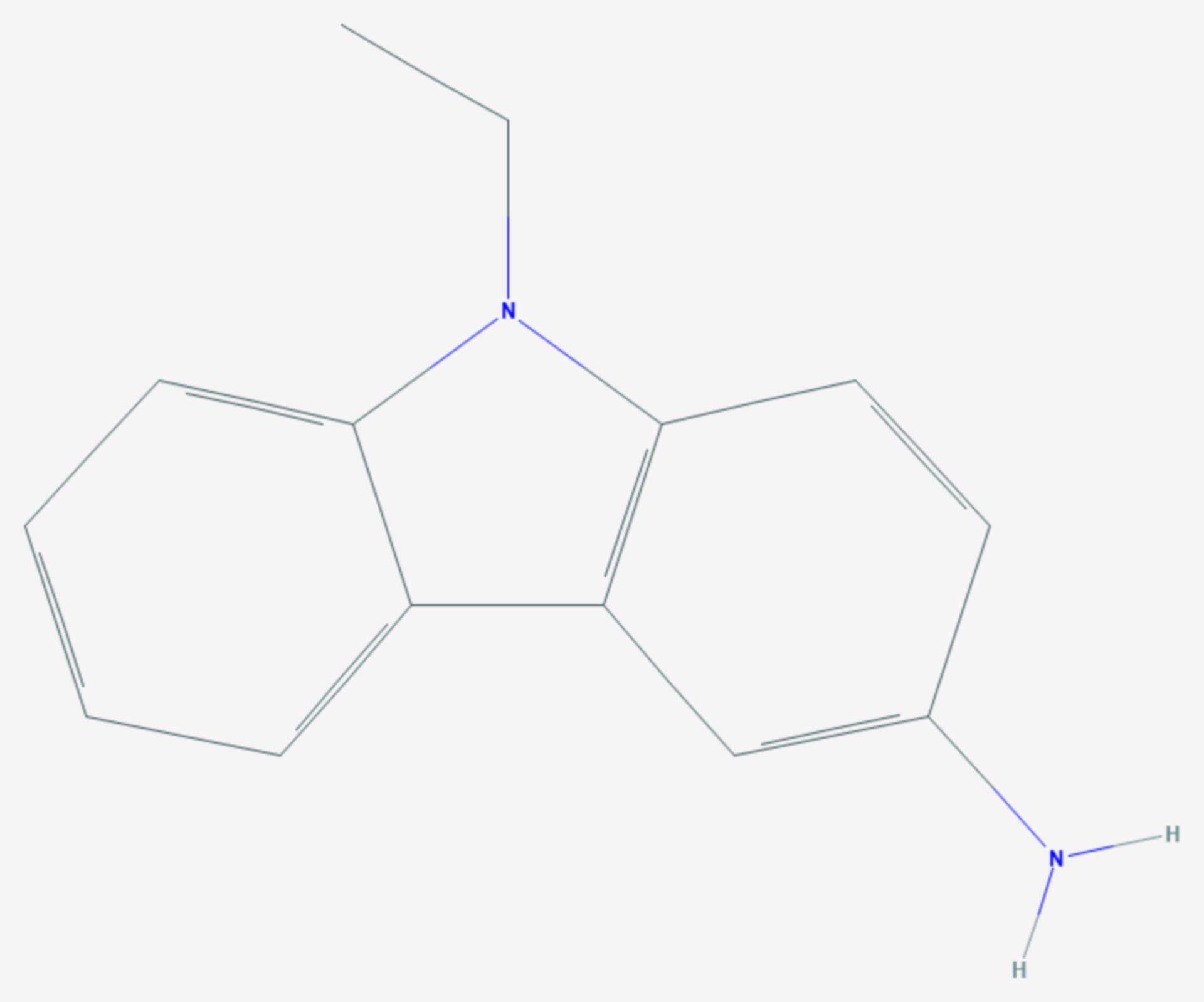 3-Amino-9-ethylcarbazol (Strukturformel)