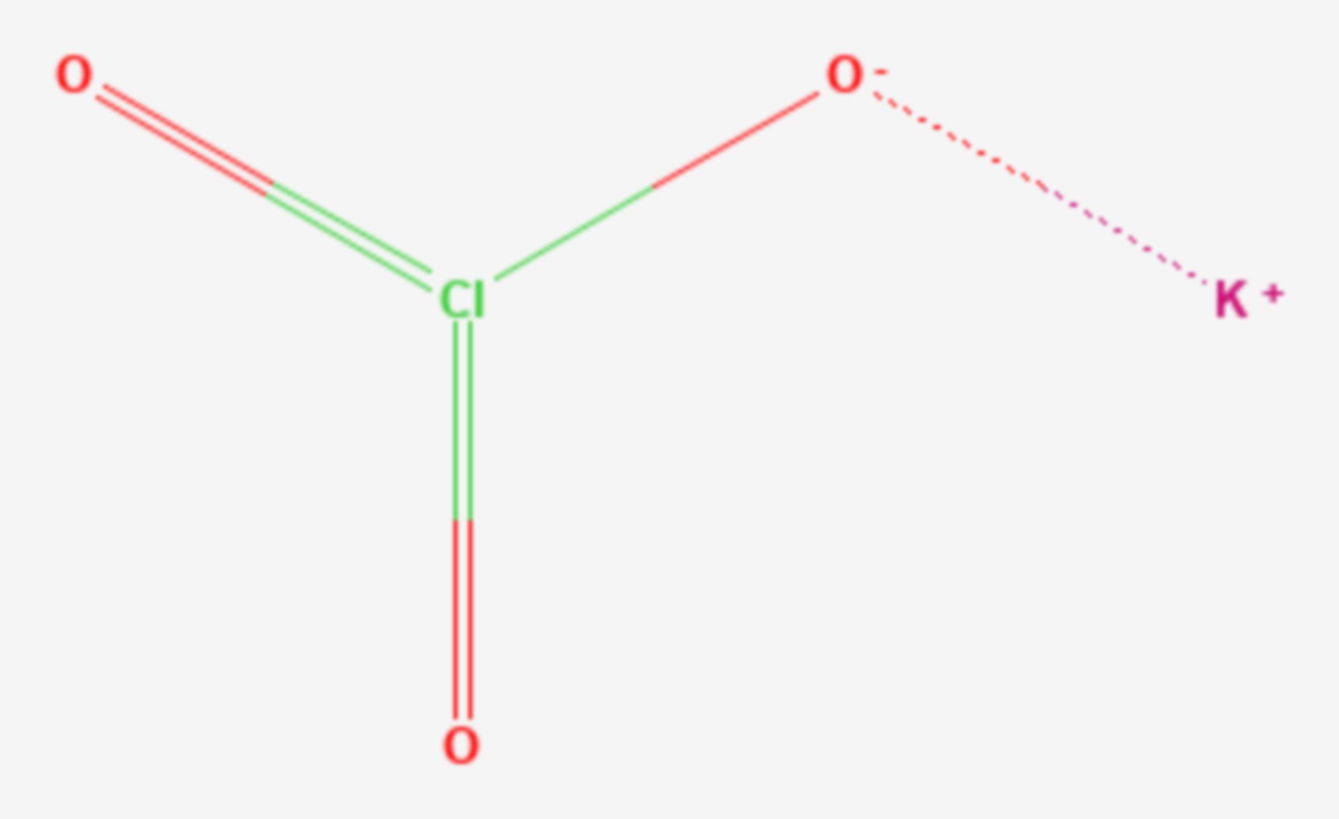 Kaliumchlorat (Strukturformel)