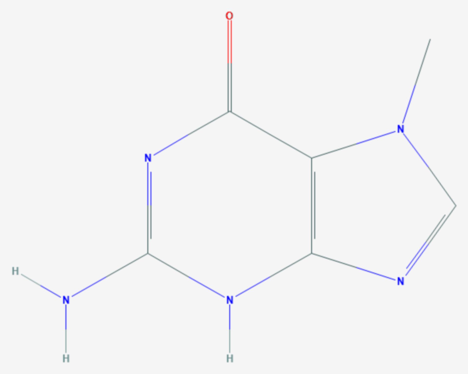 7-Methylguanin (Strukturformel)