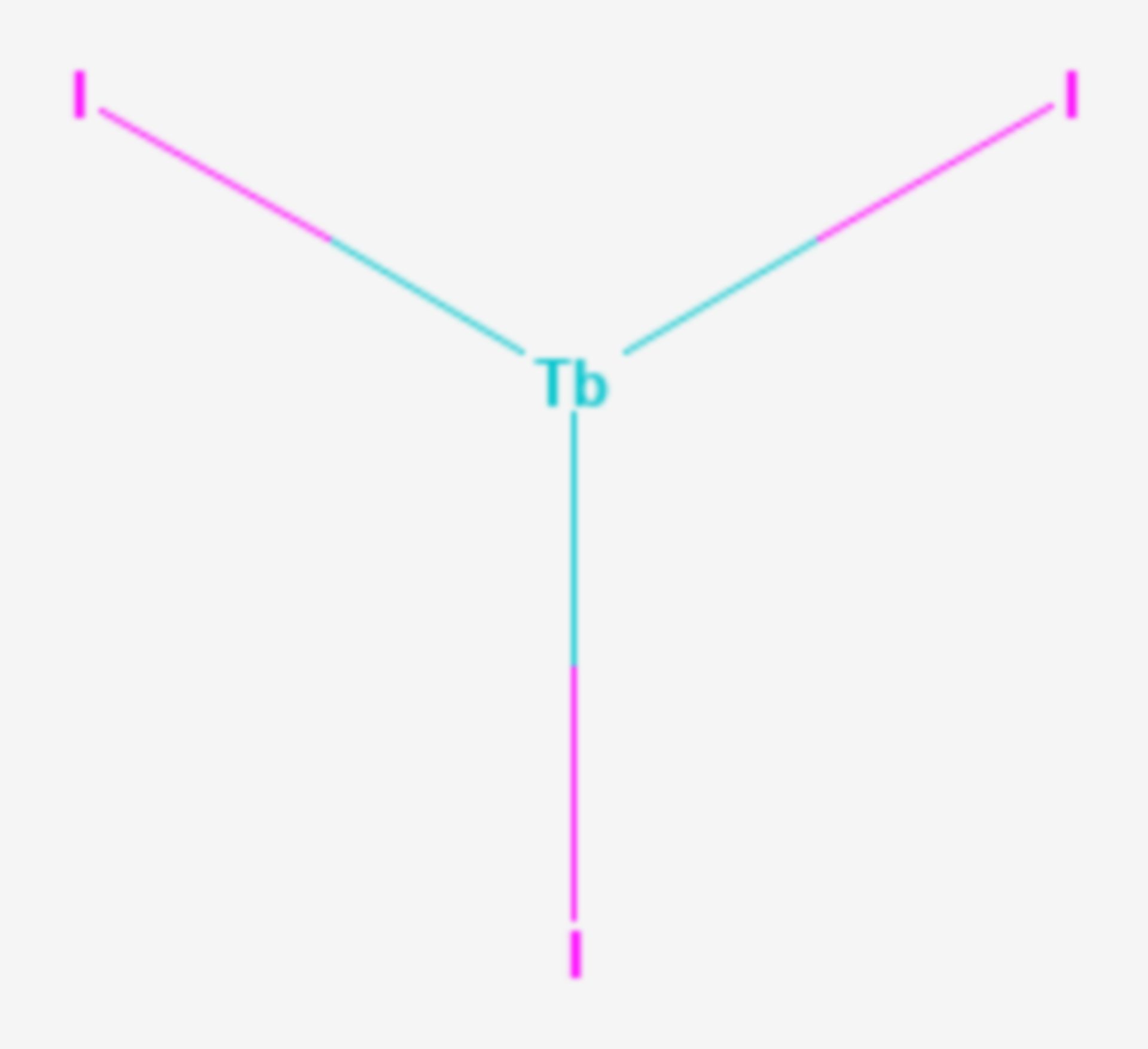 Terbium(III)-iodid (Strukturformel)