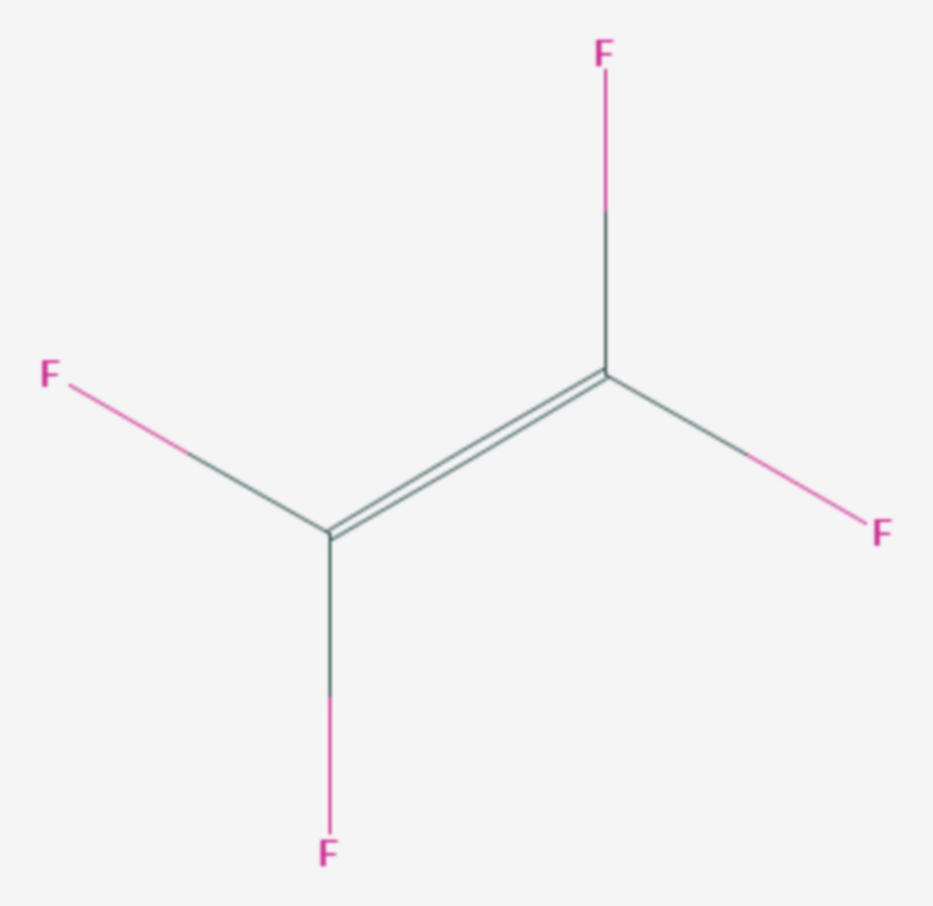 Tetrafluorethylen (Strukturformel)