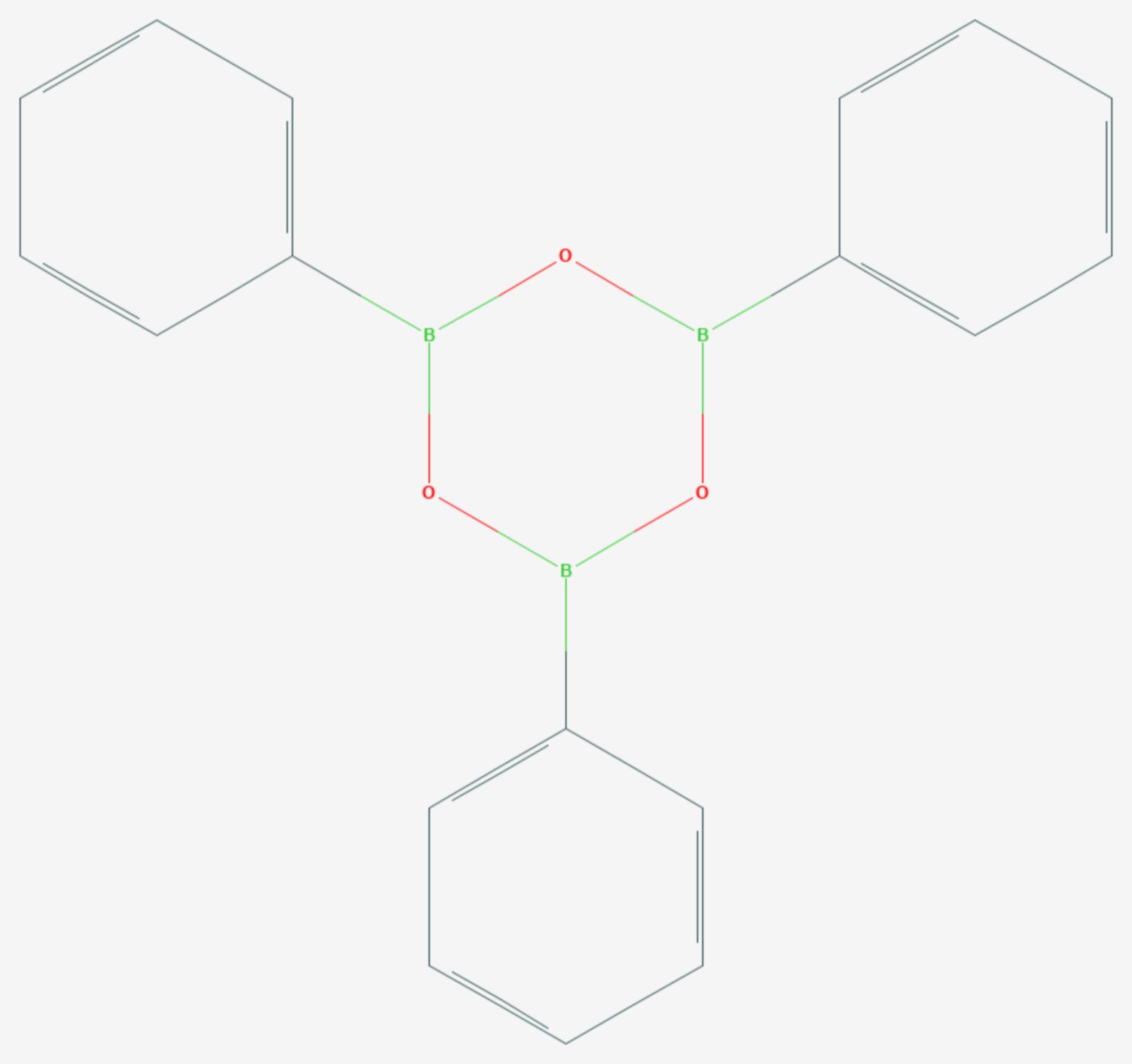 Triphenylboroxin (Strukturformel)