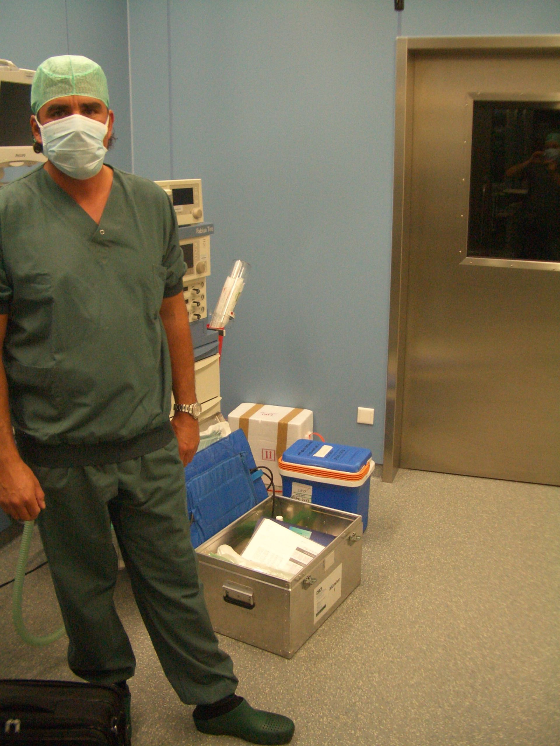 Perfusionist With His Equipment