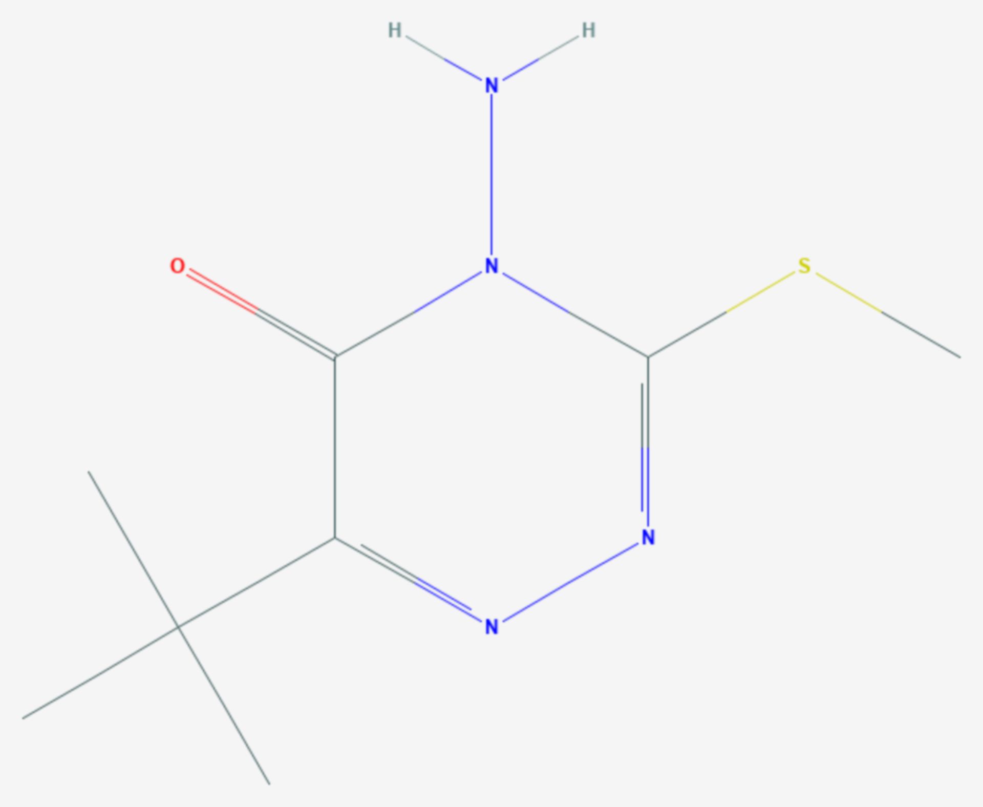 Metribuzin (Strukturformel)