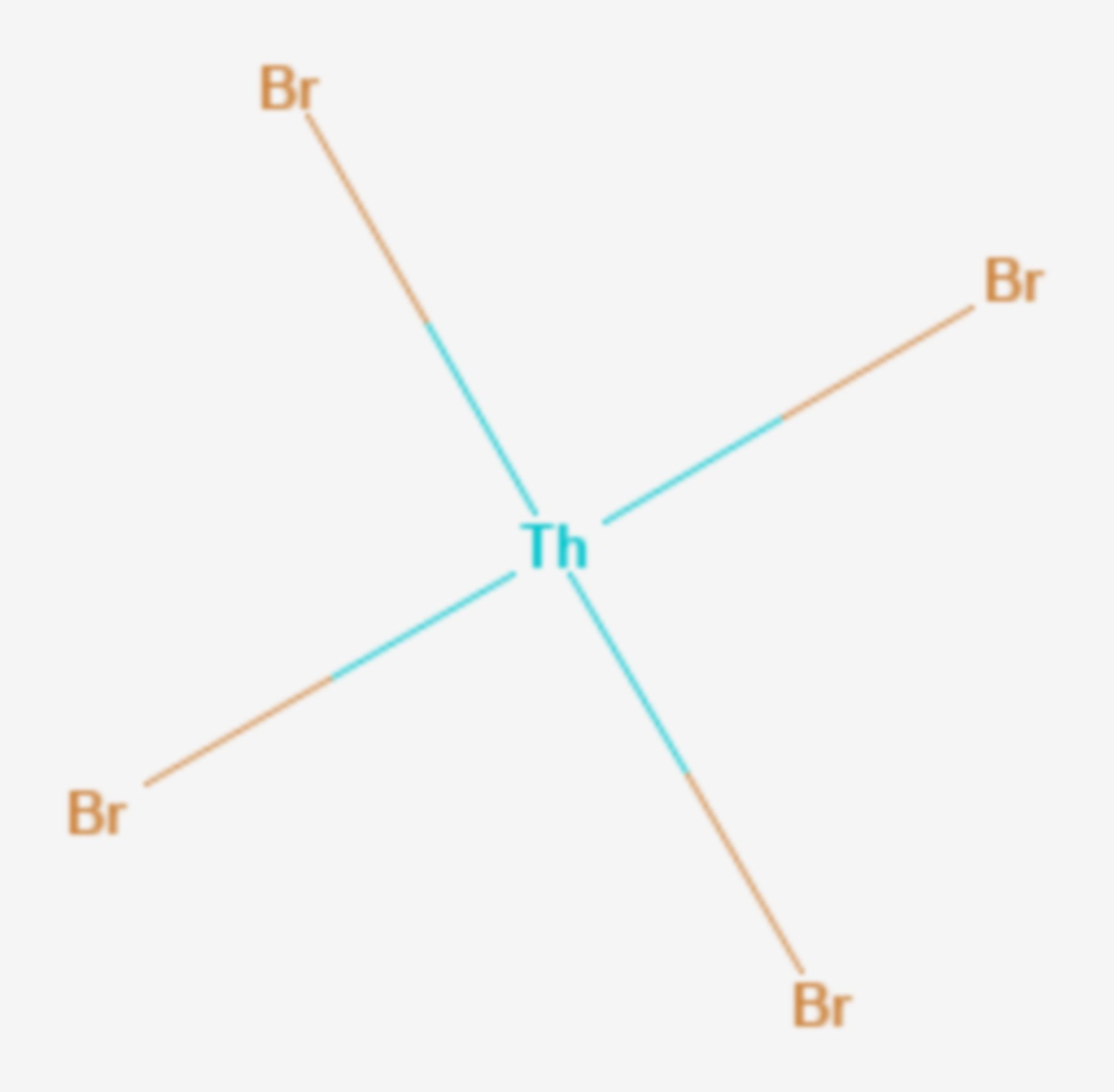 Thorium(IV)-bromid (Strukturformel)