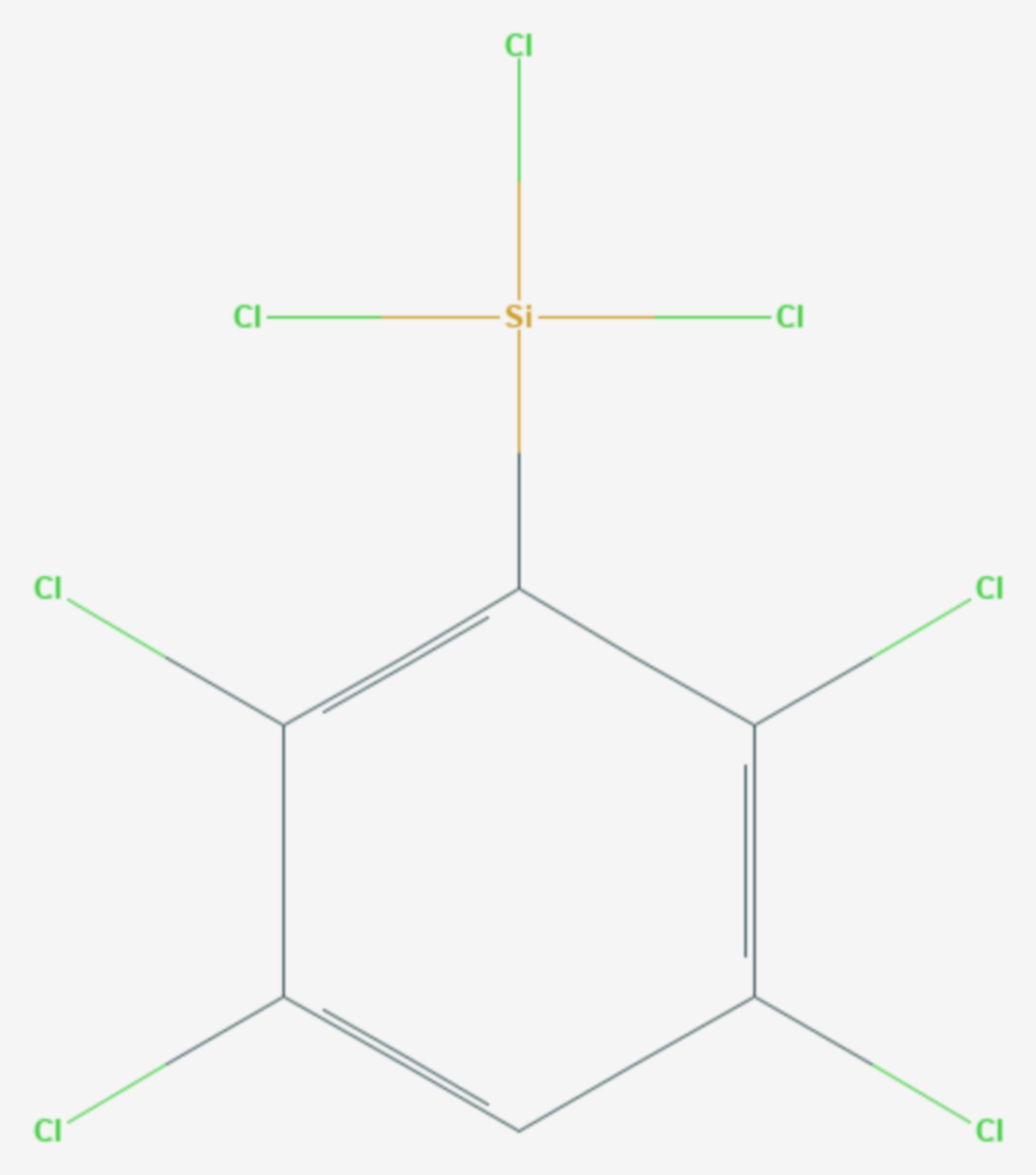 Tetrachlorphenyltrichlorsilan (Strukturformel)