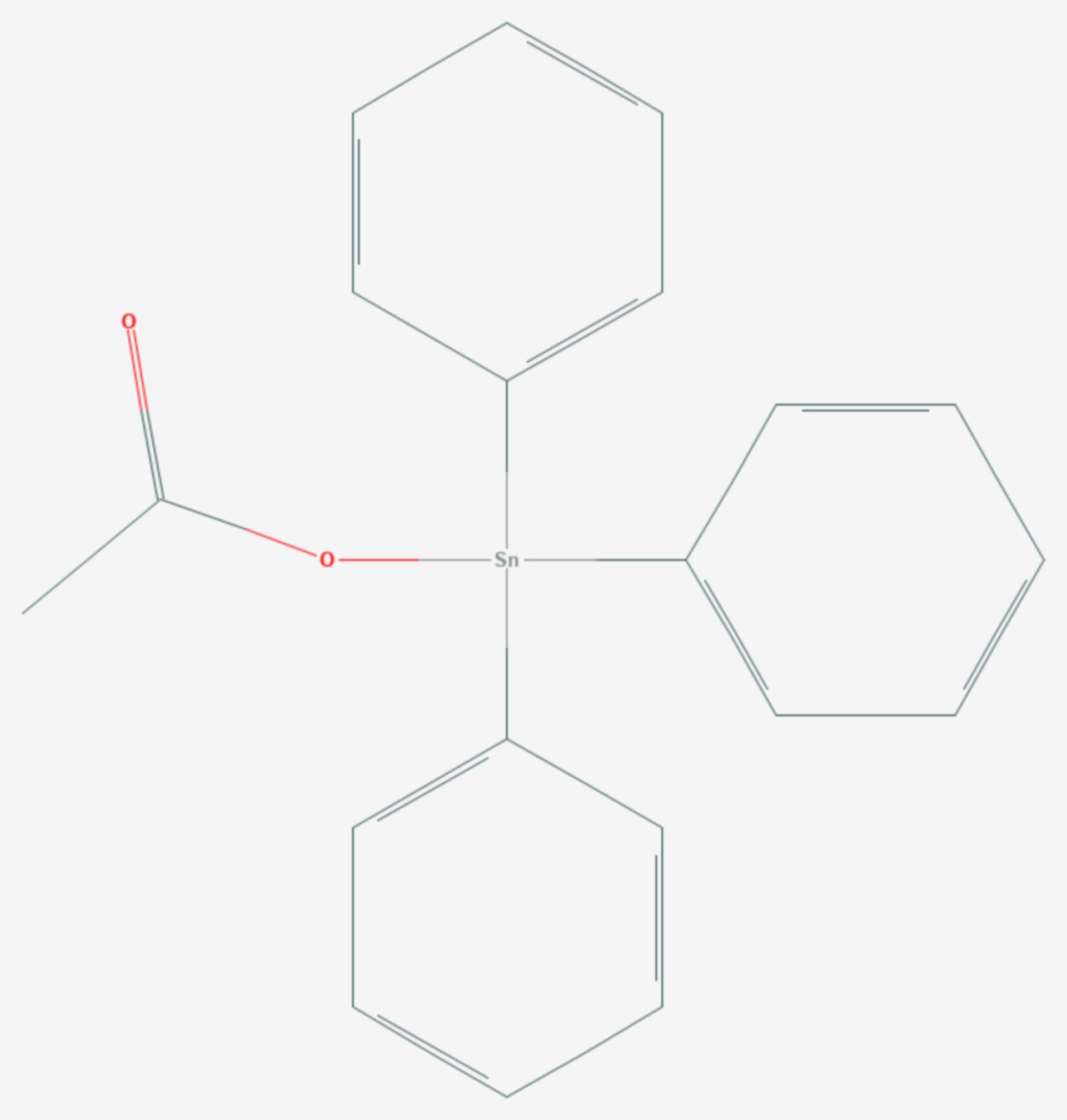 Fentinacetat (Strukturformel)