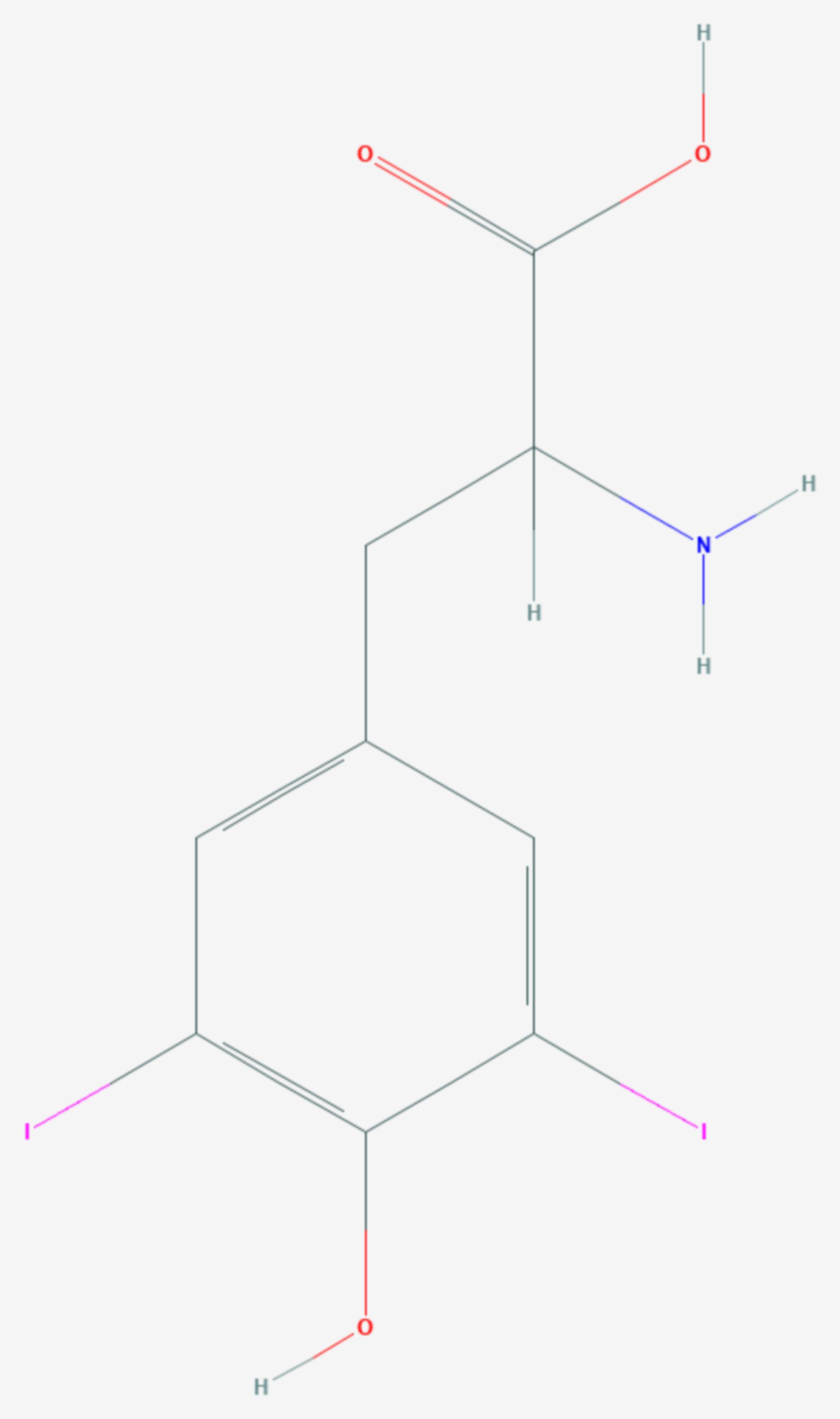 Diiodtyrosin (Strukturformel)