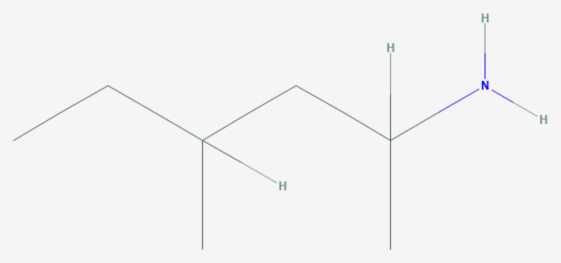 Methylhexanamin (Strukturformel)
