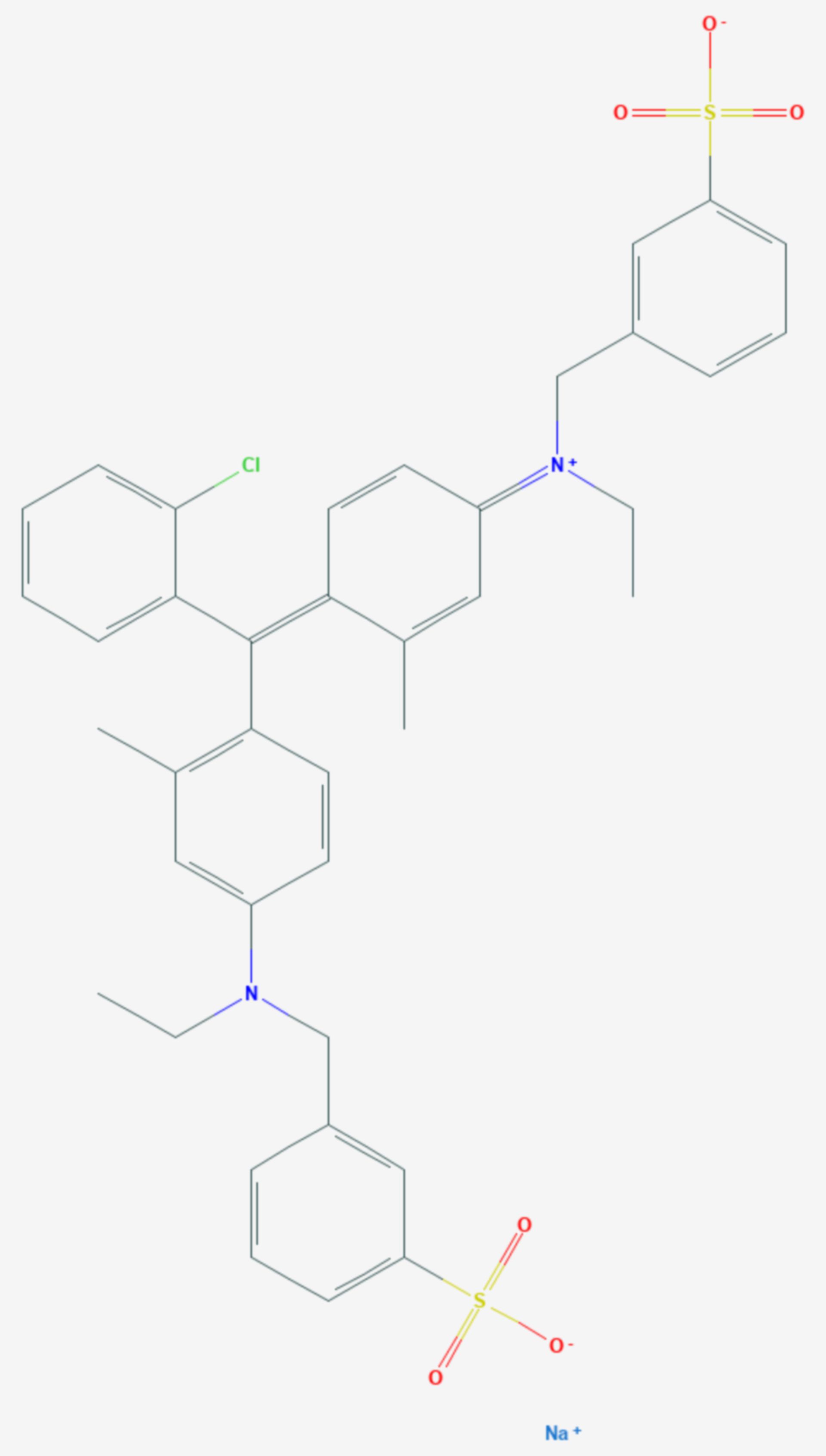 Alkaliechtgrün 10G (Strukturformel)